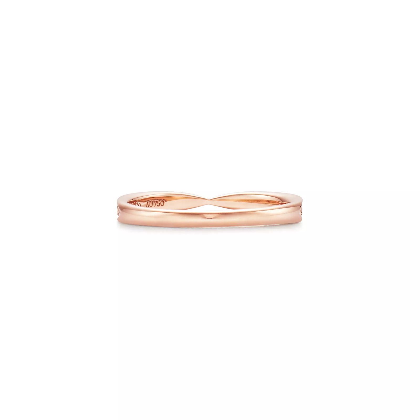 Band Ring in Rose Gold with Diamonds, 1.8 mm
