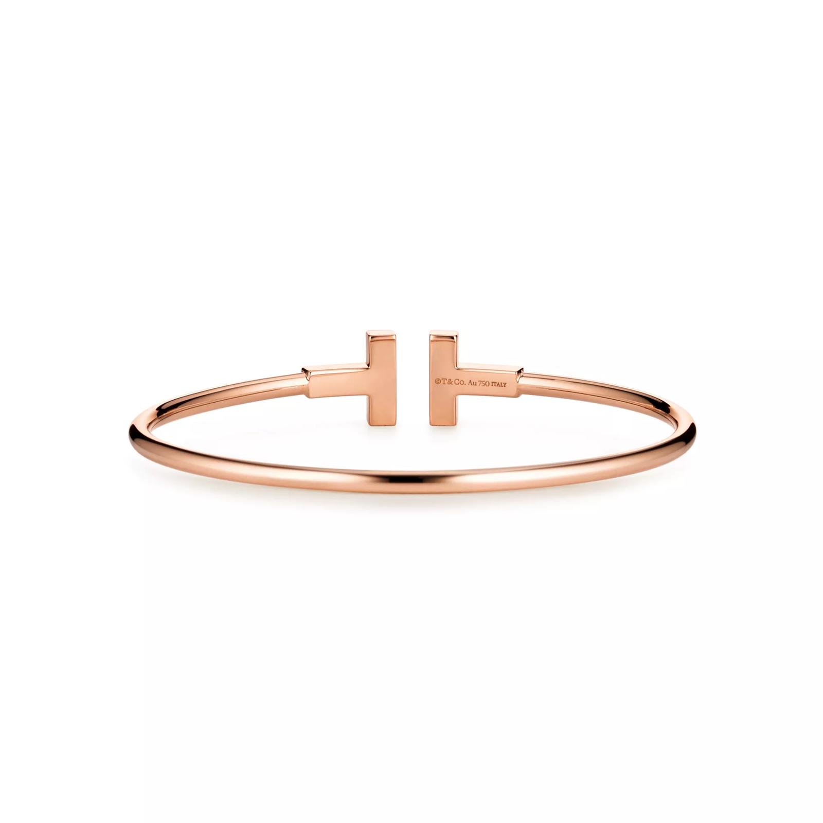 Diamond Wire Bracelet in Rose Gold