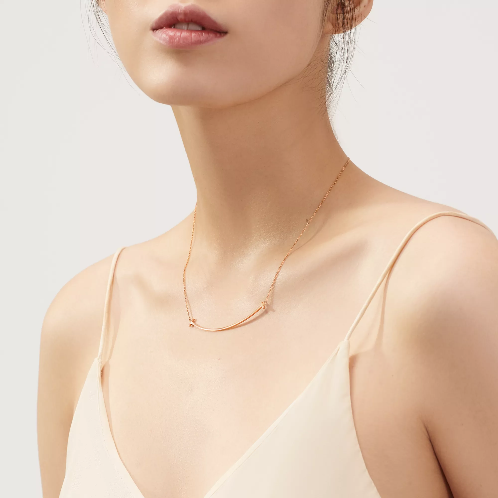 Smile Pendant in Rose Gold, Large