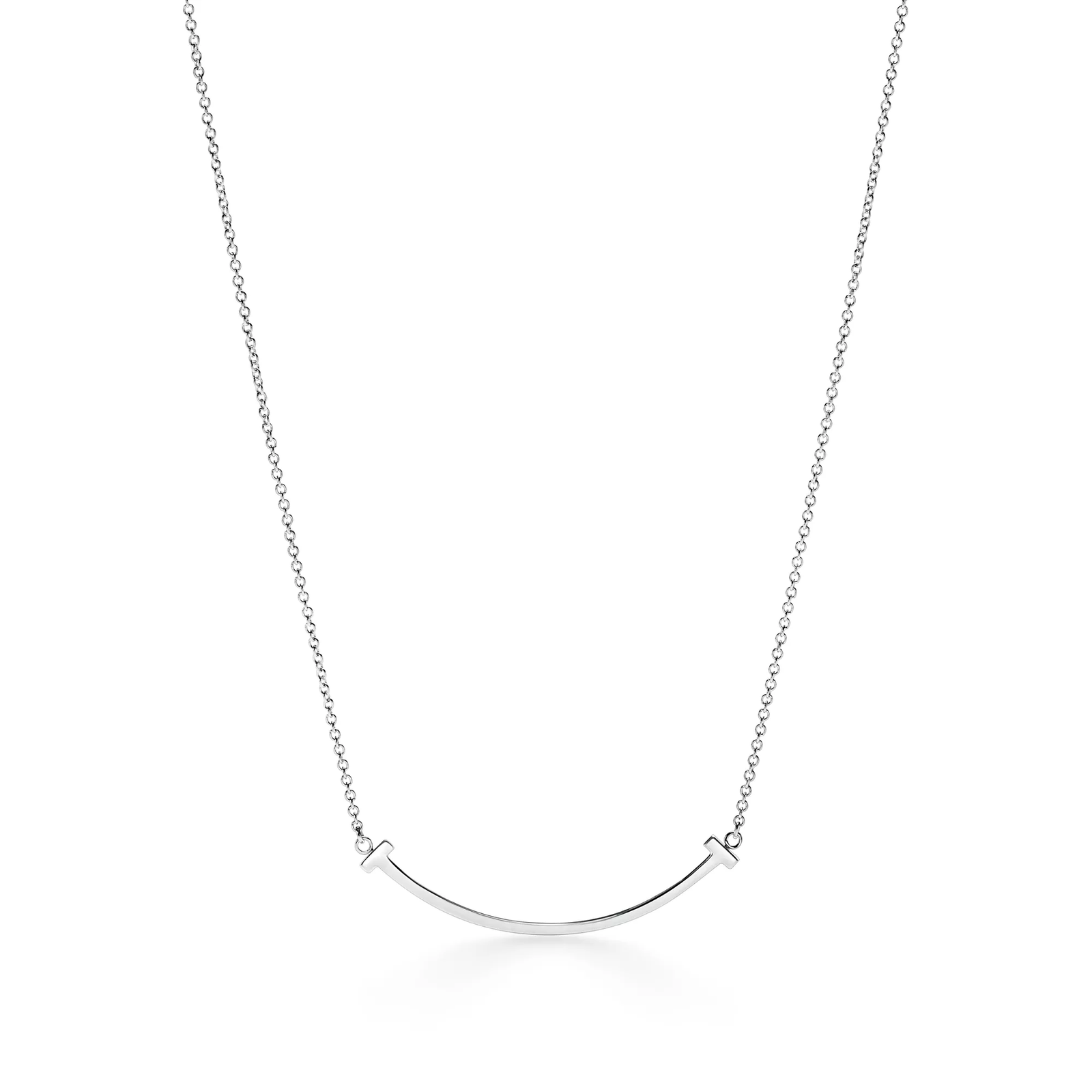 Smile Pendant in White Gold, Small
