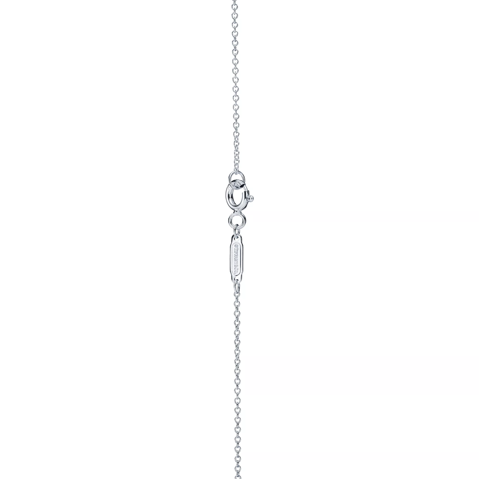 Tiffany Blue Double Heart Tag Pendant in Silver, Small