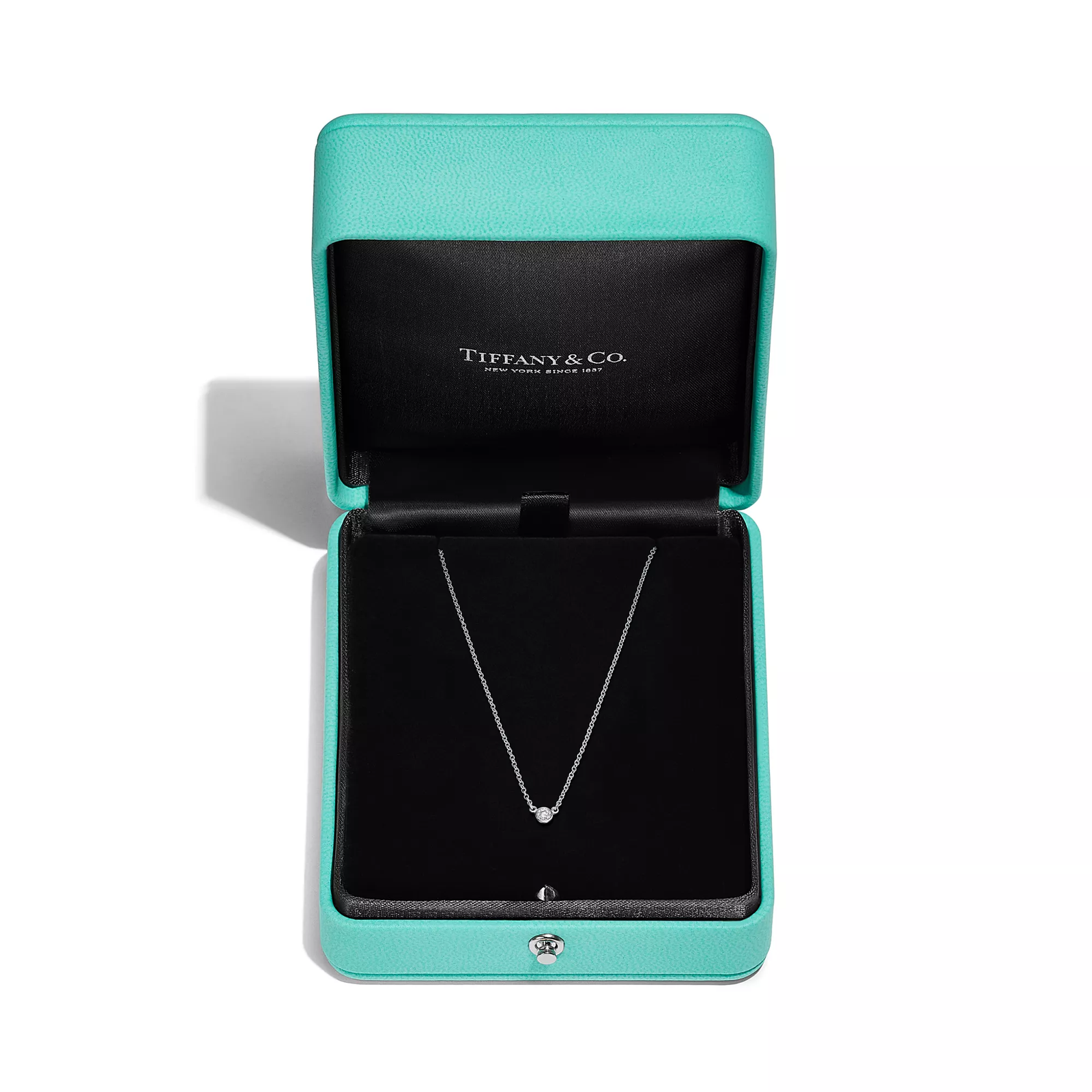Diamonds by the Yard Single Diamond Pendant in Platinum