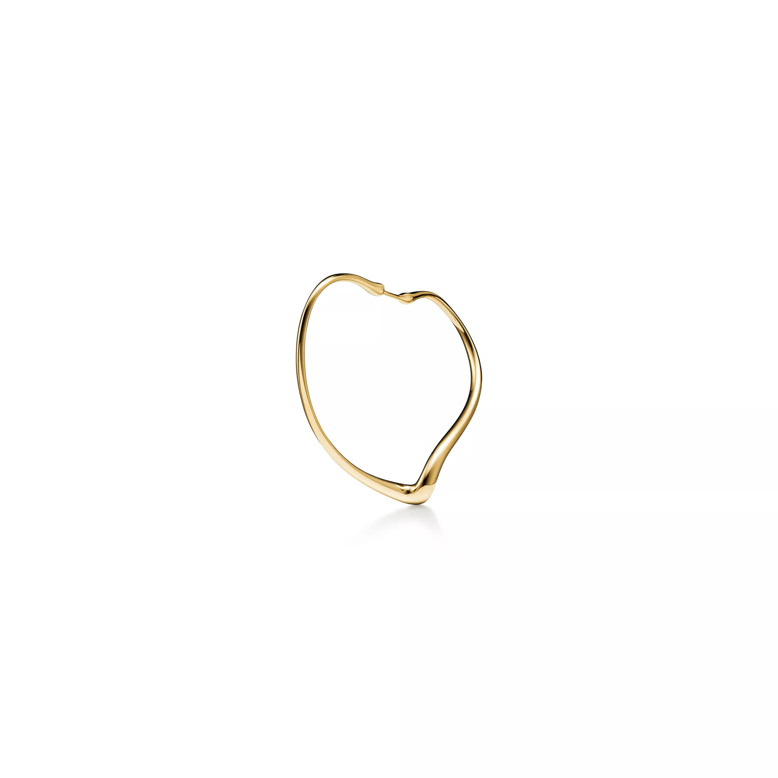 Open Heart Hoop Earrings