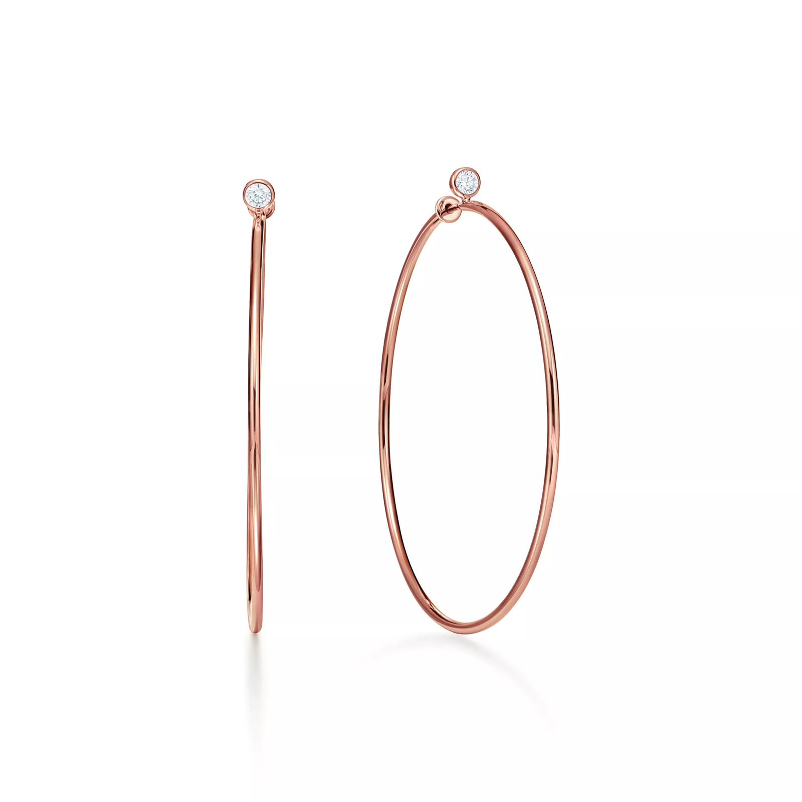 Diamond Hoop Earrings