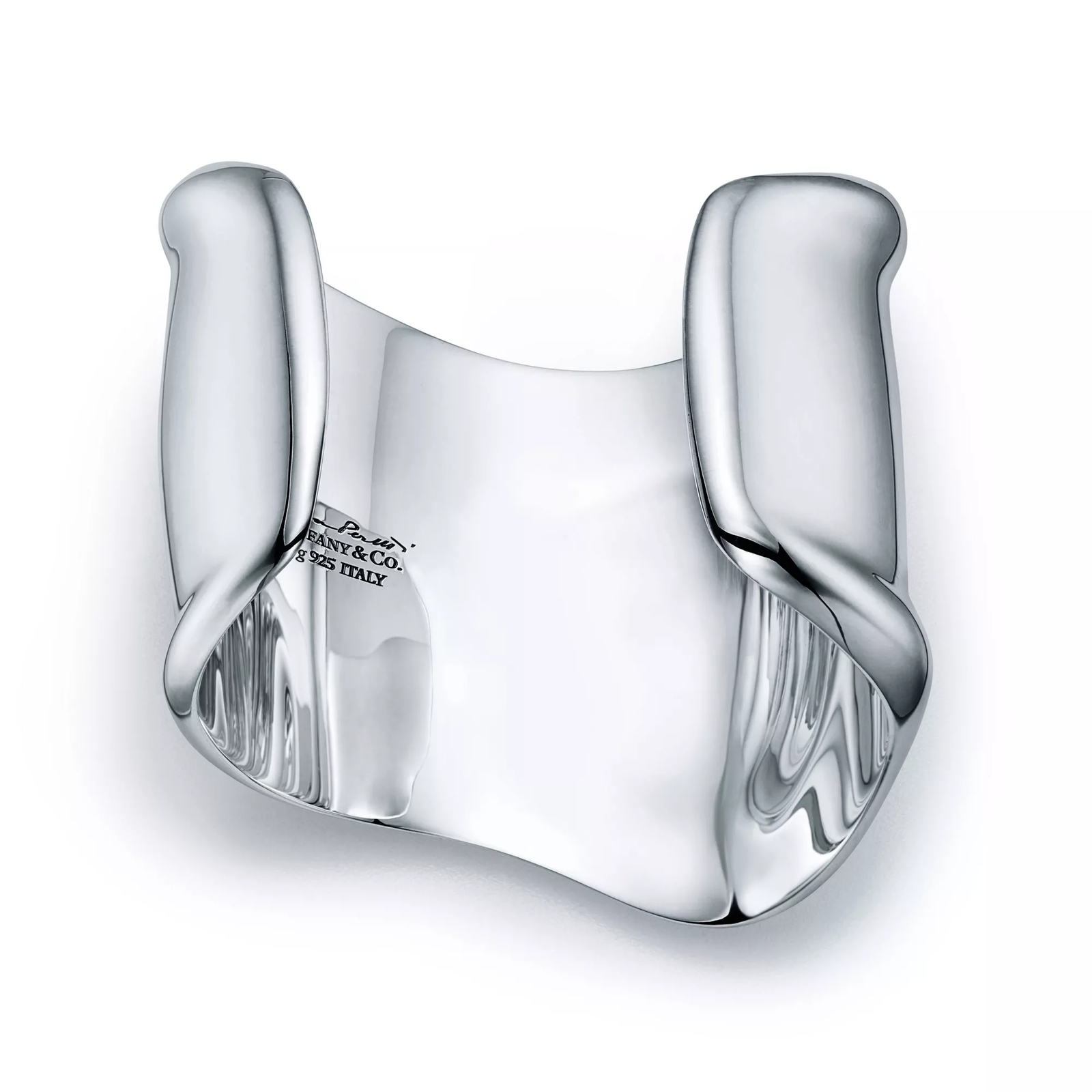 Medium Bone Cuff in Sterling Silver, 61 mm Wide