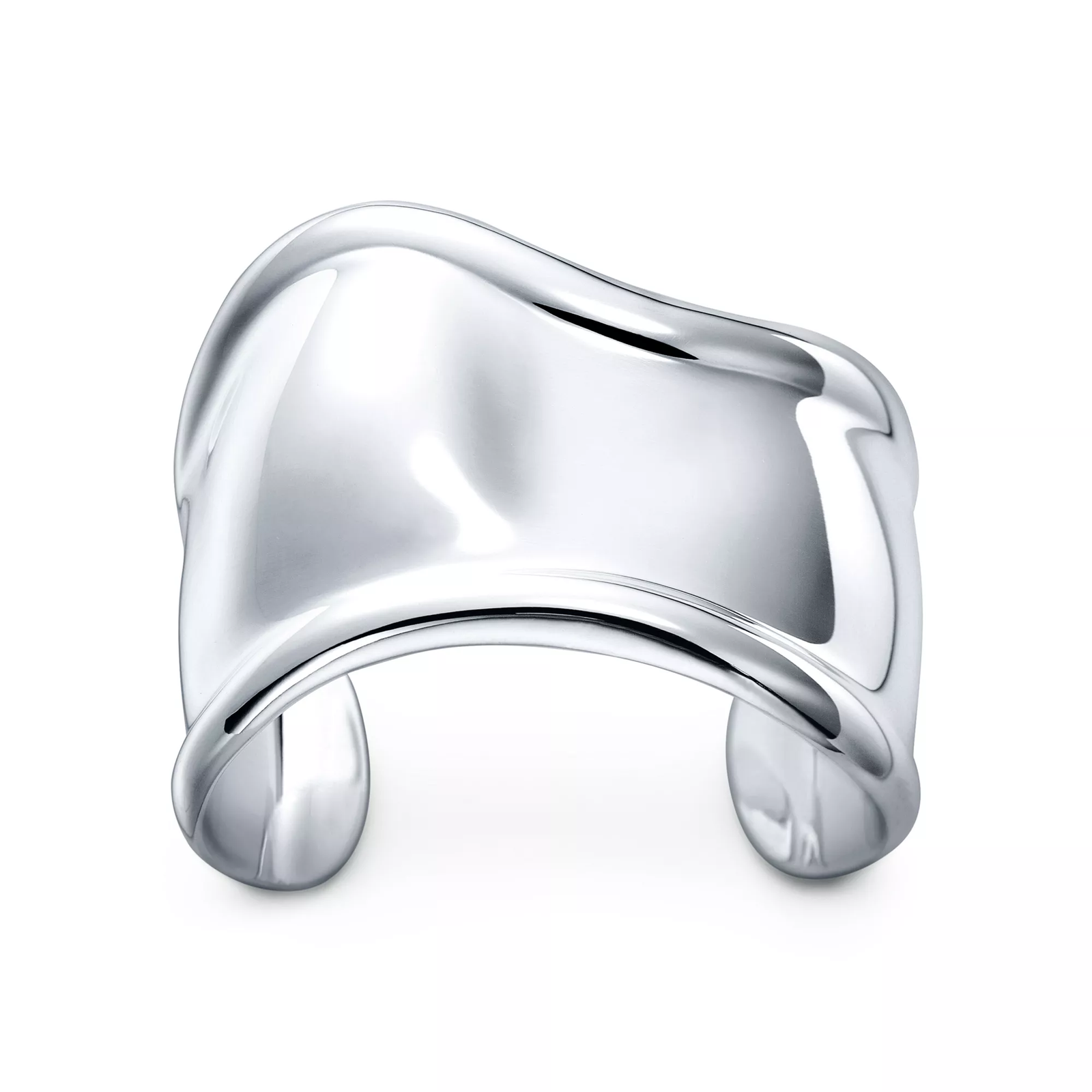 Small Bone Cuff in Sterling Silver, 43 mm Wide