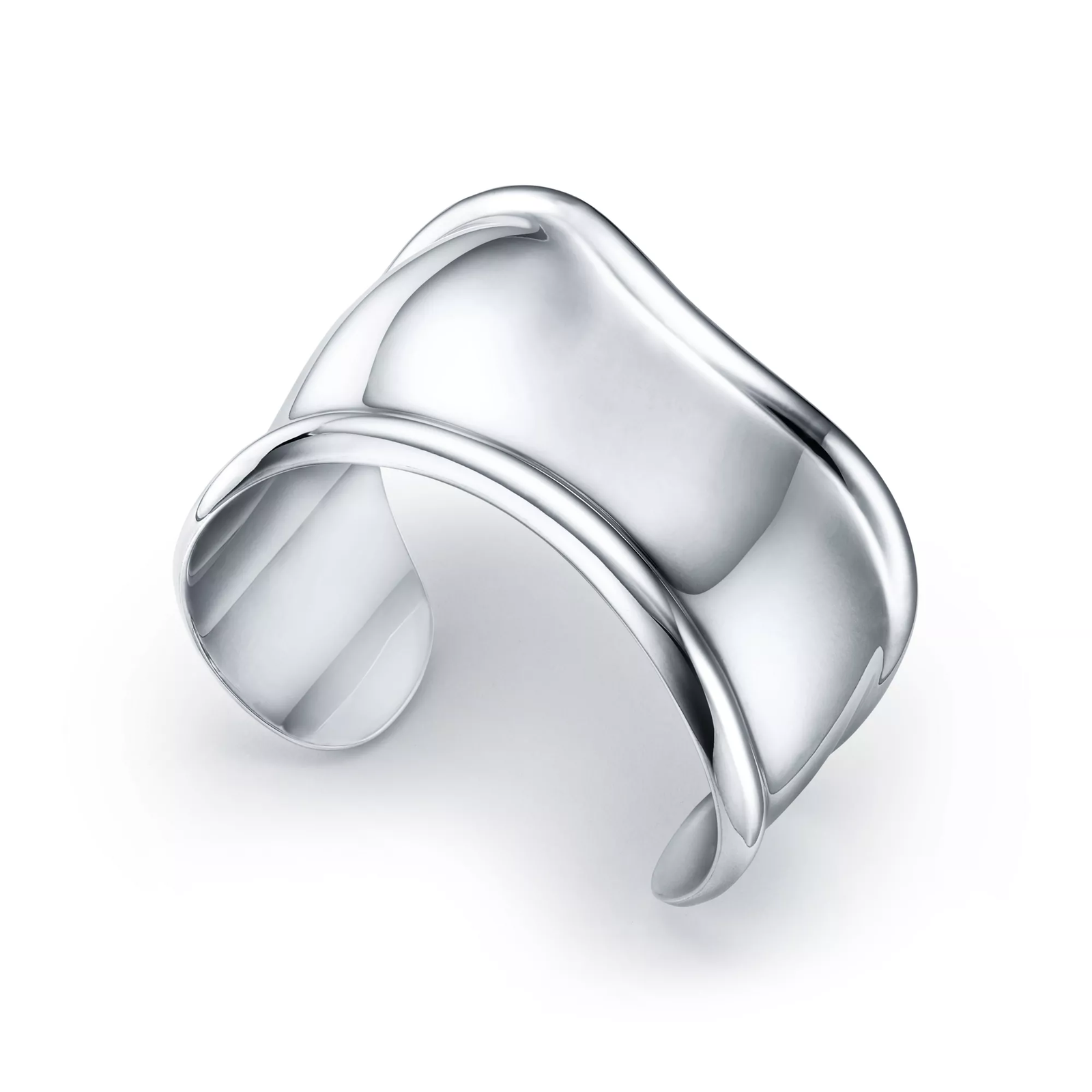 Small Bone Cuff in Sterling Silver, 43 mm Wide