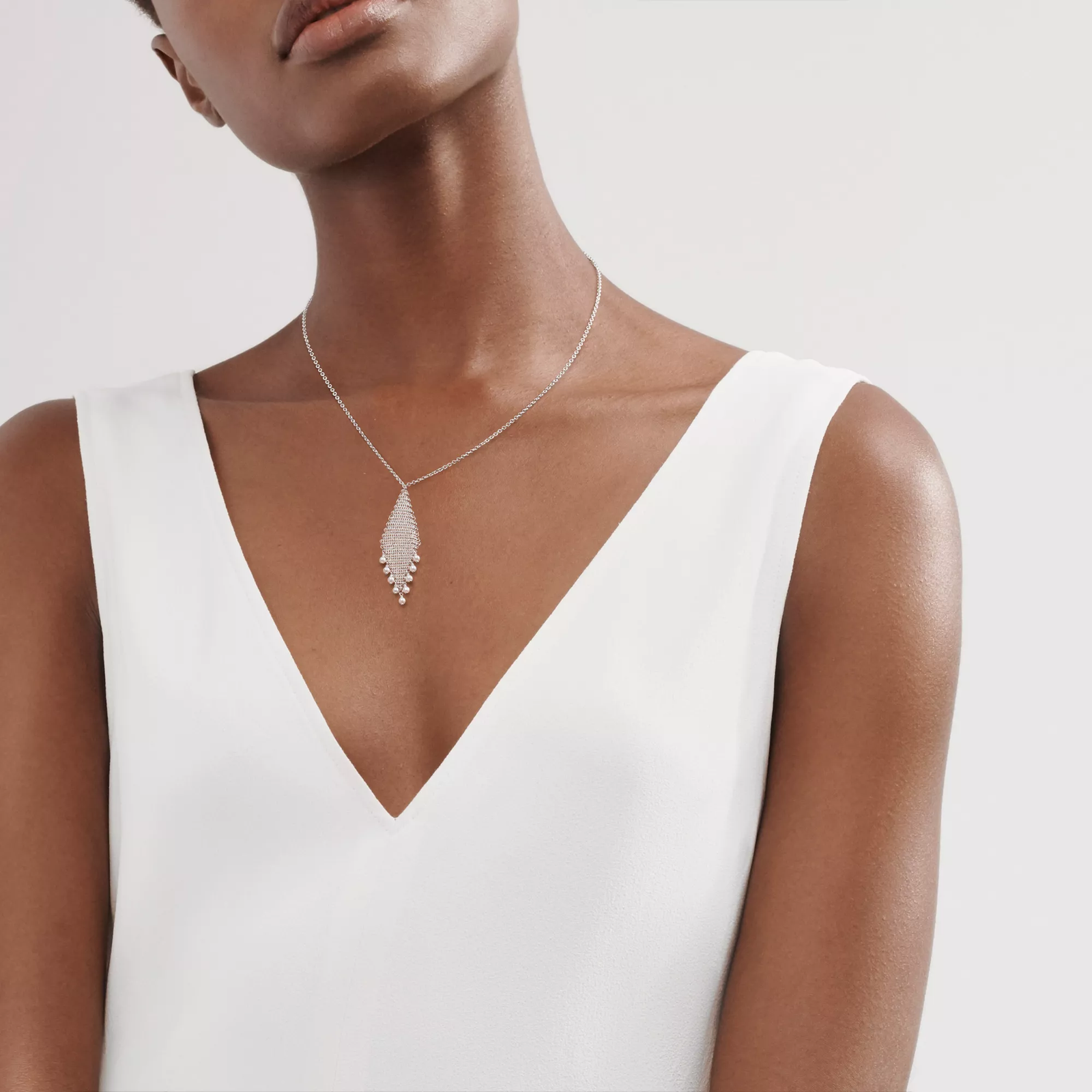 Mesh Fringe Pendant