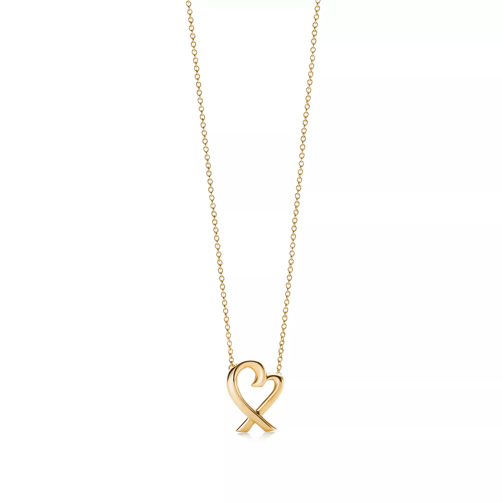 Loving Heart Small Pendant in Yellow Gold