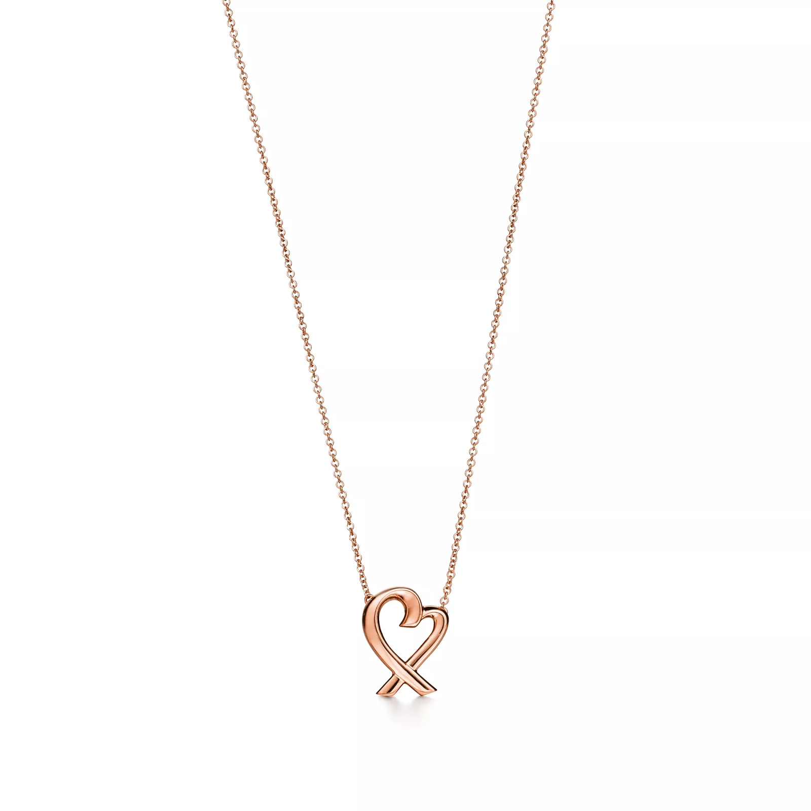 Loving Heart Small Pendant in Rose Gold