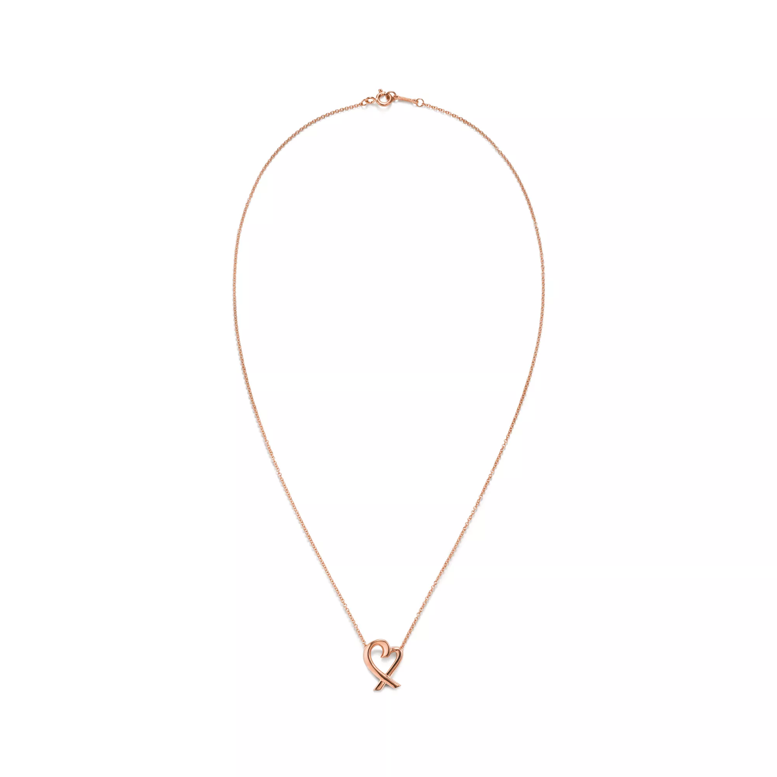 Loving Heart Small Pendant in Rose Gold