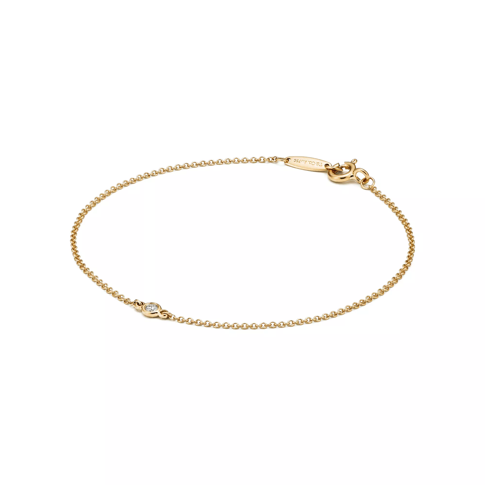 Diamonds by the Yard Single Diamond Bracelet in Yellow Gold