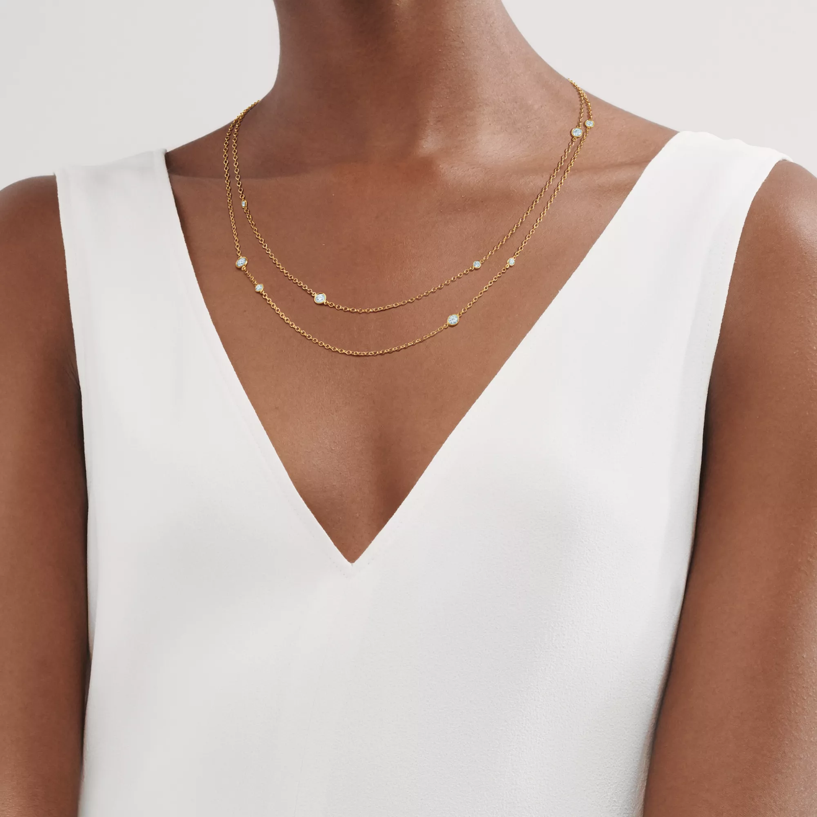 Diamonds by the Yard Sprinkle Necklace