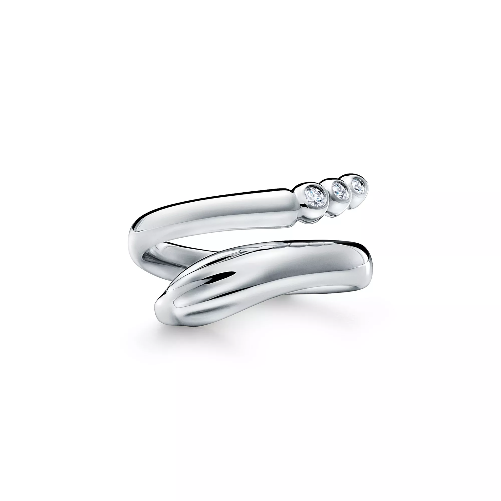 Snake Ring in Platinum