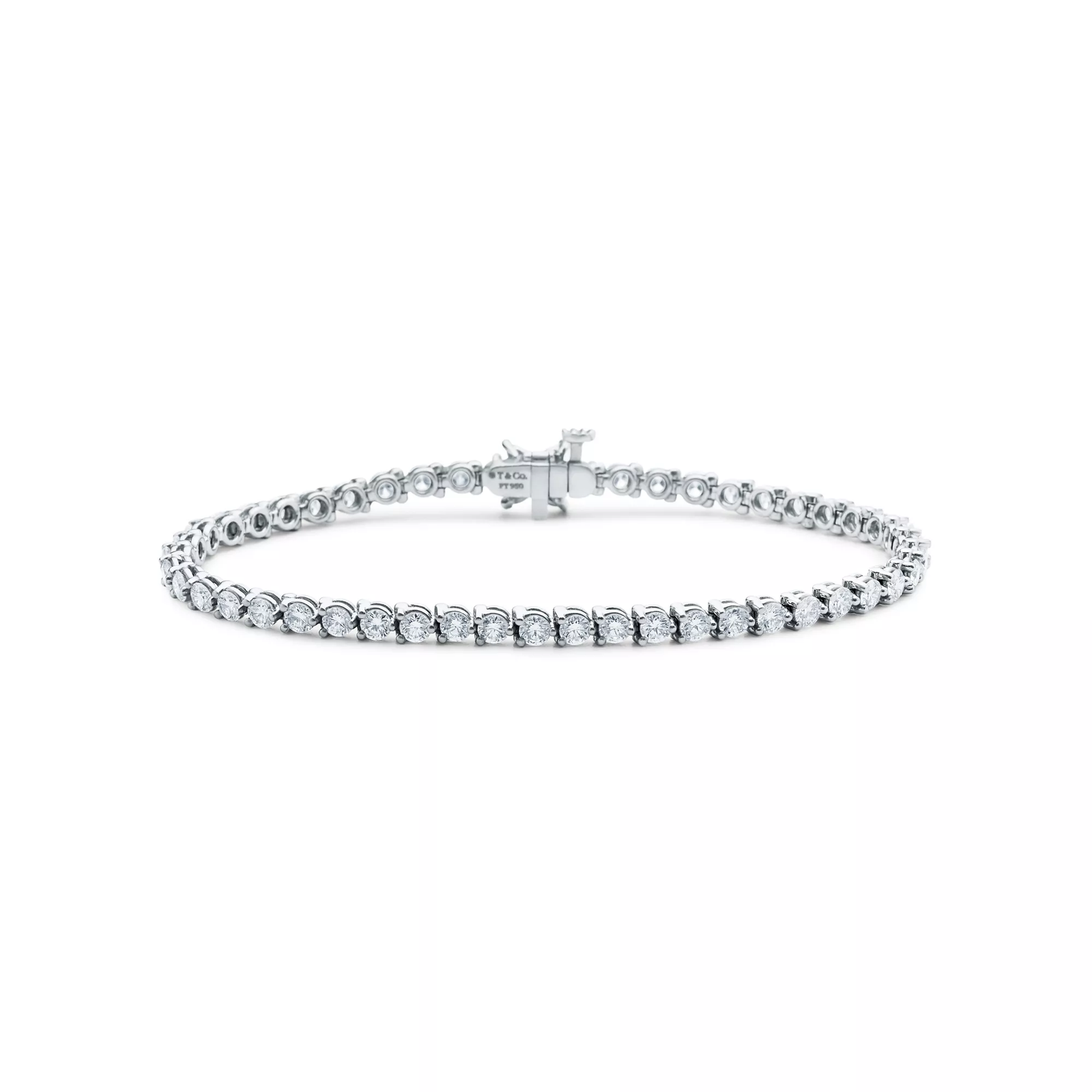 Tennis Bracelet in Platinum with Diamonds