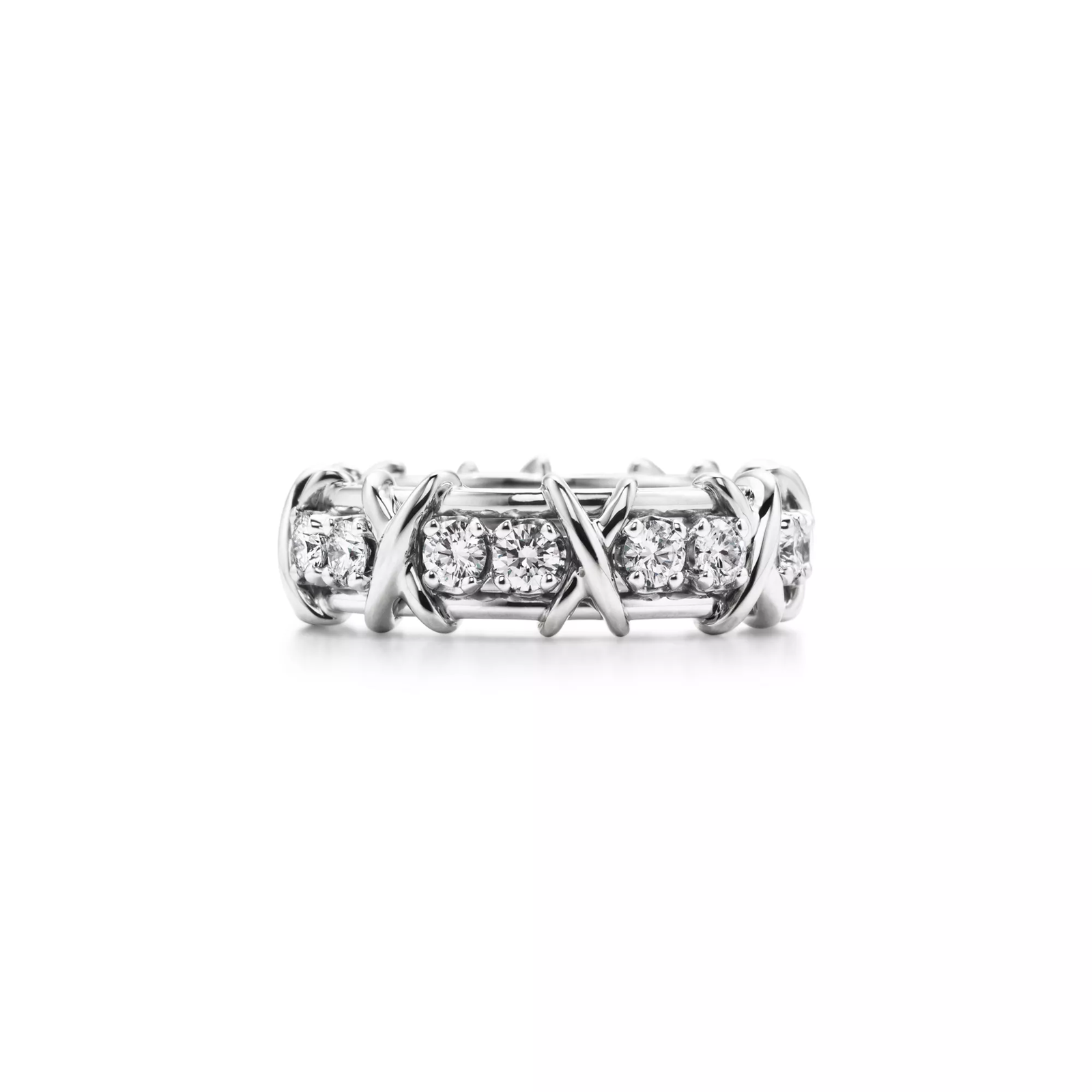 Ring in Platinum with Diamonds