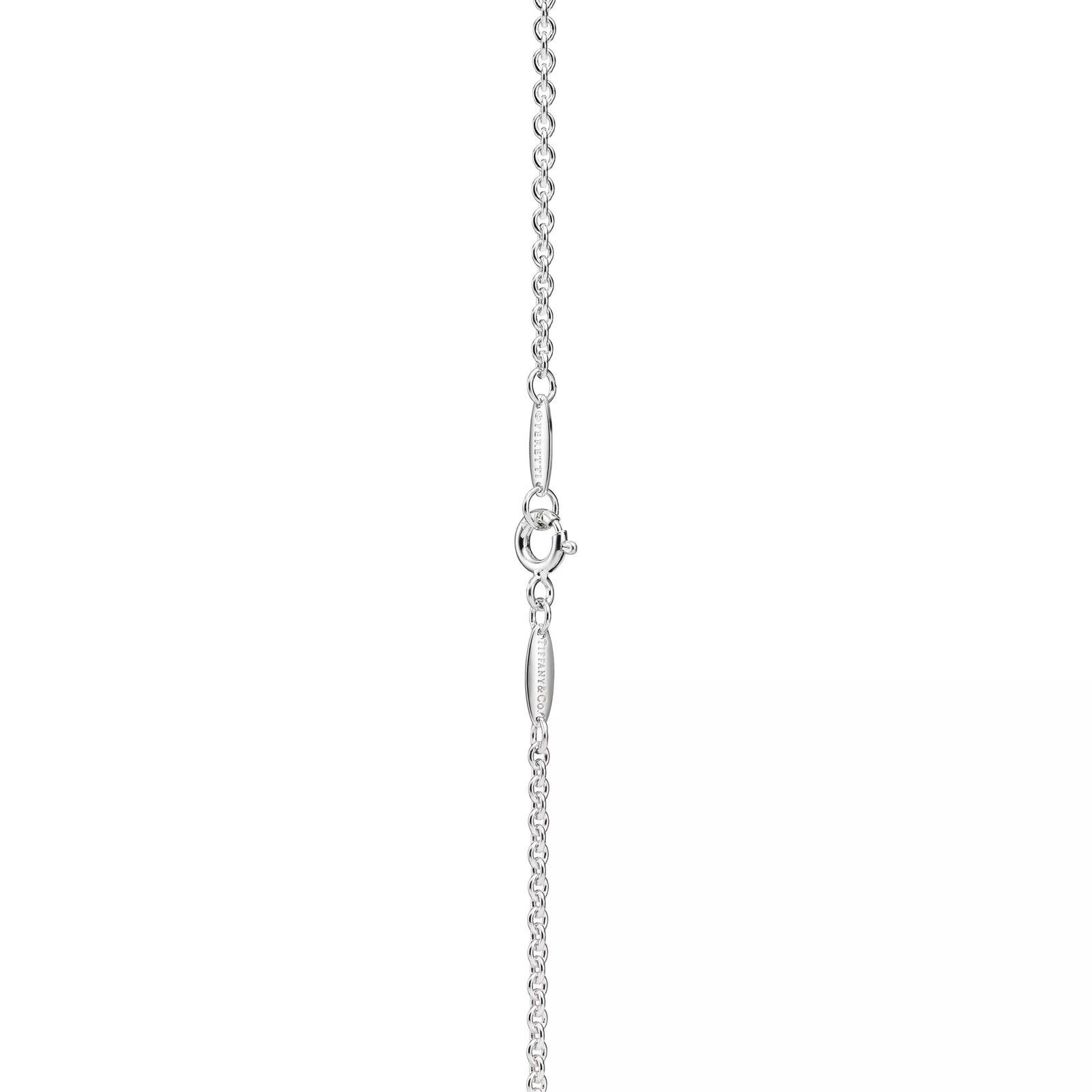 Open Heart Lariat Necklace in Silver with a Pearl