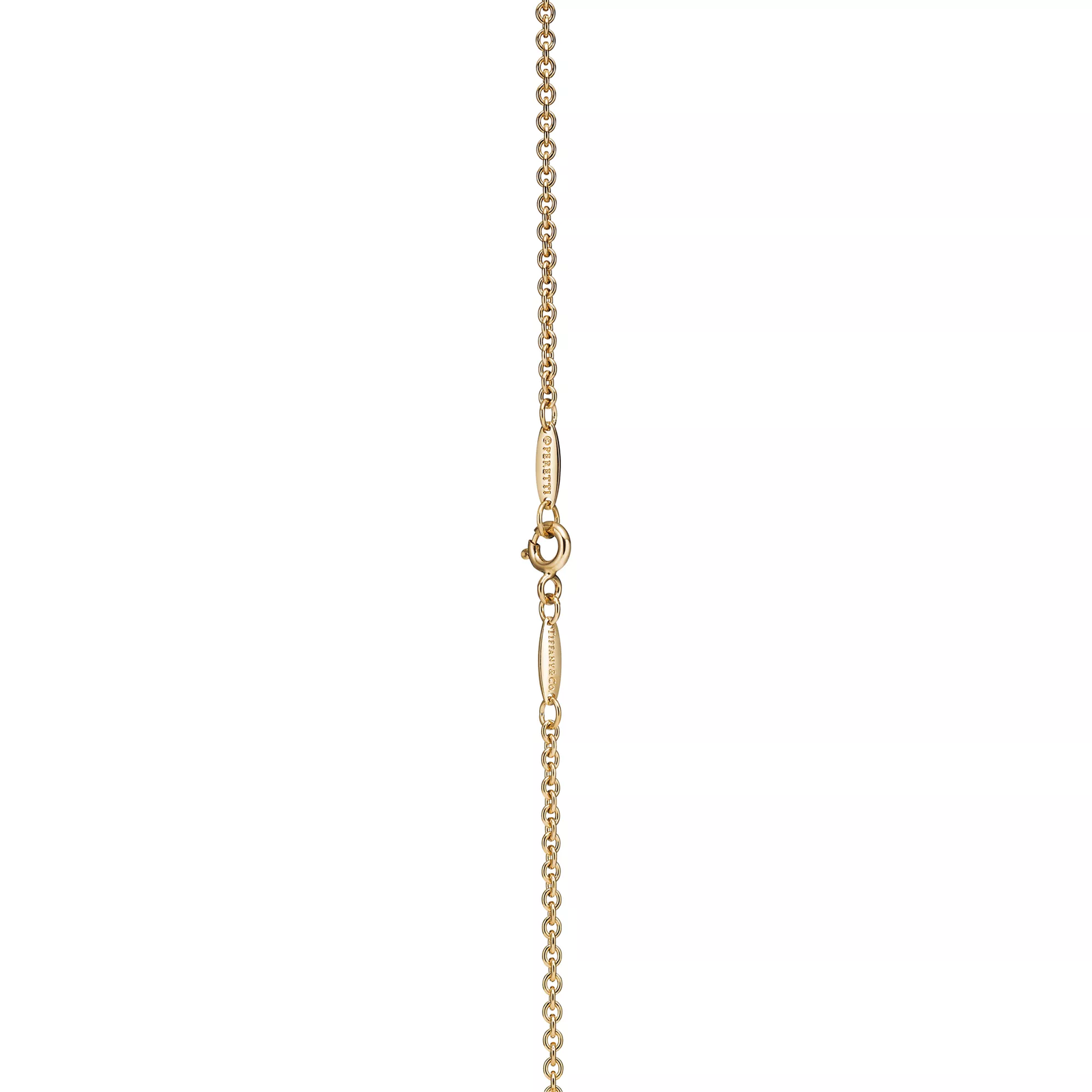 Open Heart Lariat Necklace in Yellow Gold with Pearls, 7.5-8 mm