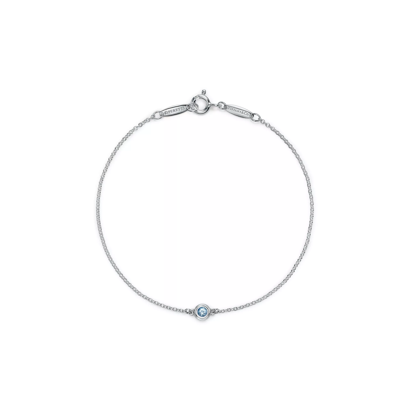 Color by the Yard Aquamarine Bracelet in Silver