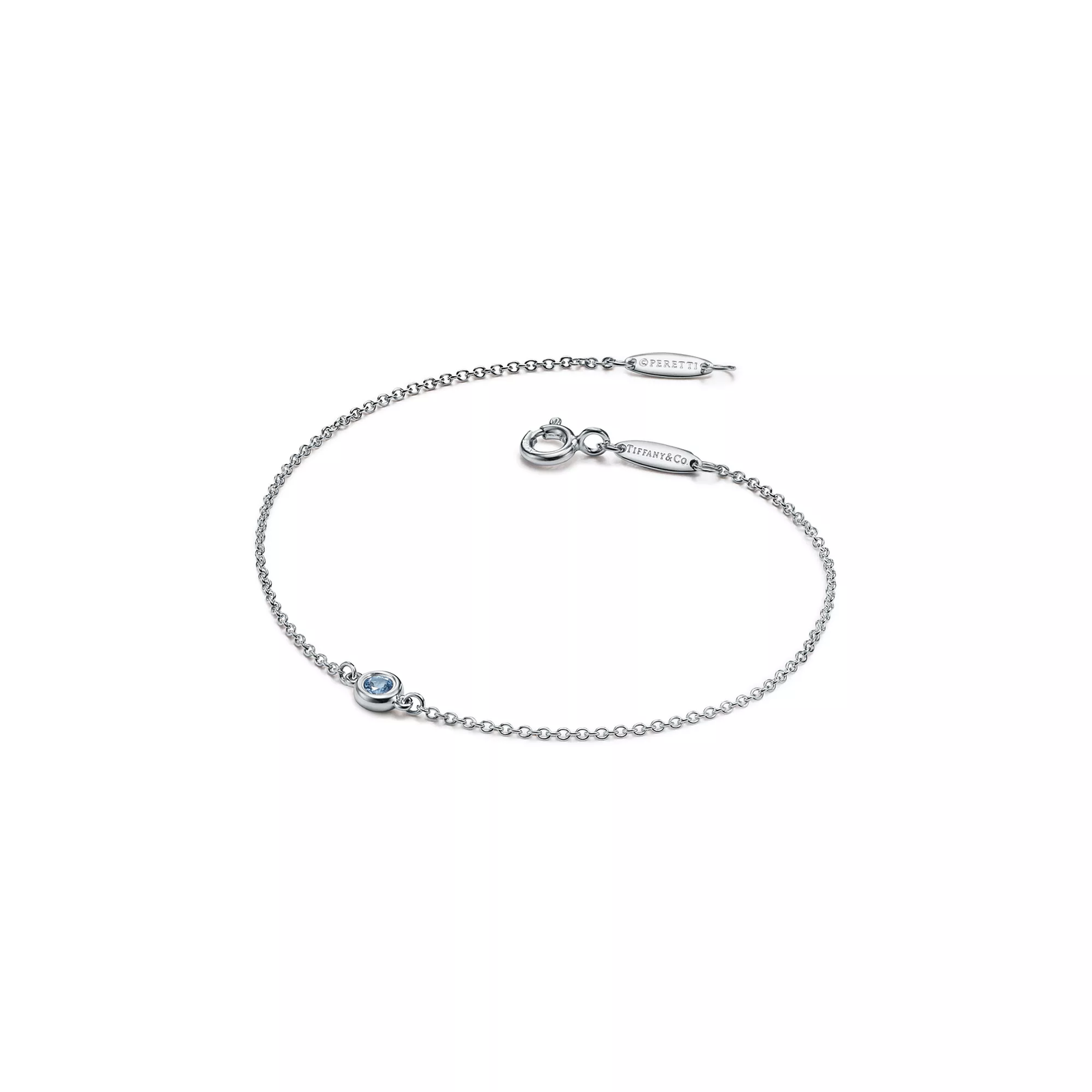 Color by the Yard Aquamarine Bracelet in Silver
