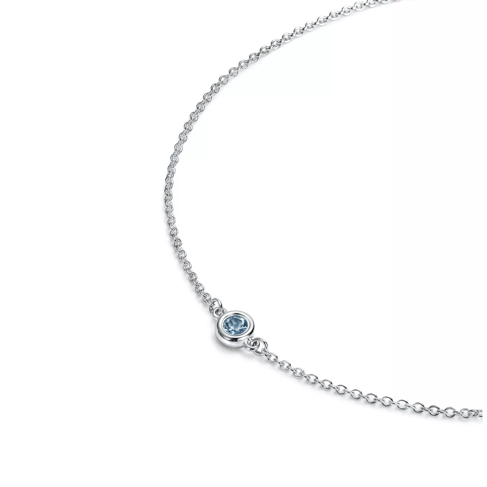 Color by the Yard Aquamarine Bracelet in Silver