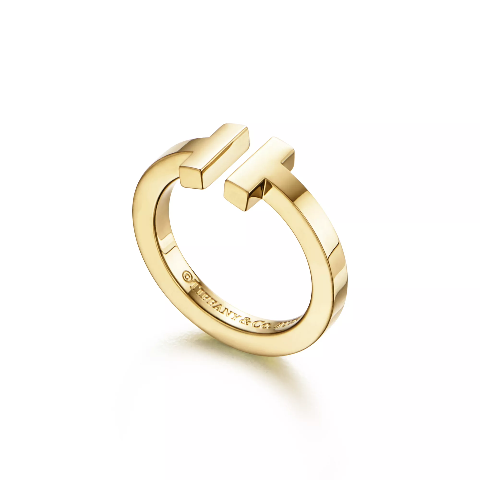 Square Ring in Yellow Gold