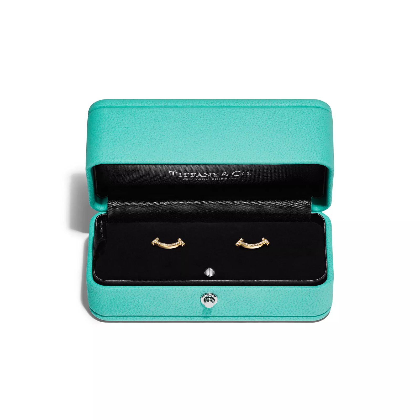 Smile Mini Earrings in Yellow Gold with Diamonds