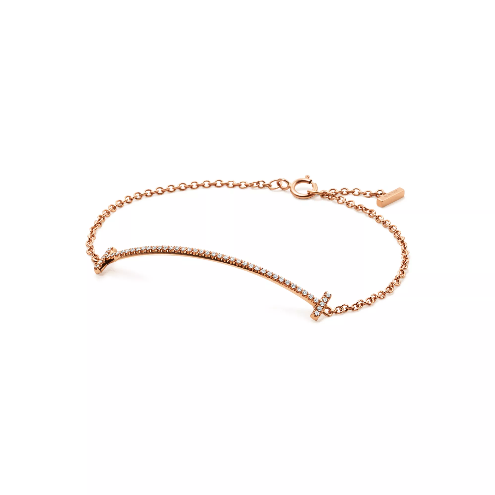 Smile Bracelet in Rose Gold with Diamonds