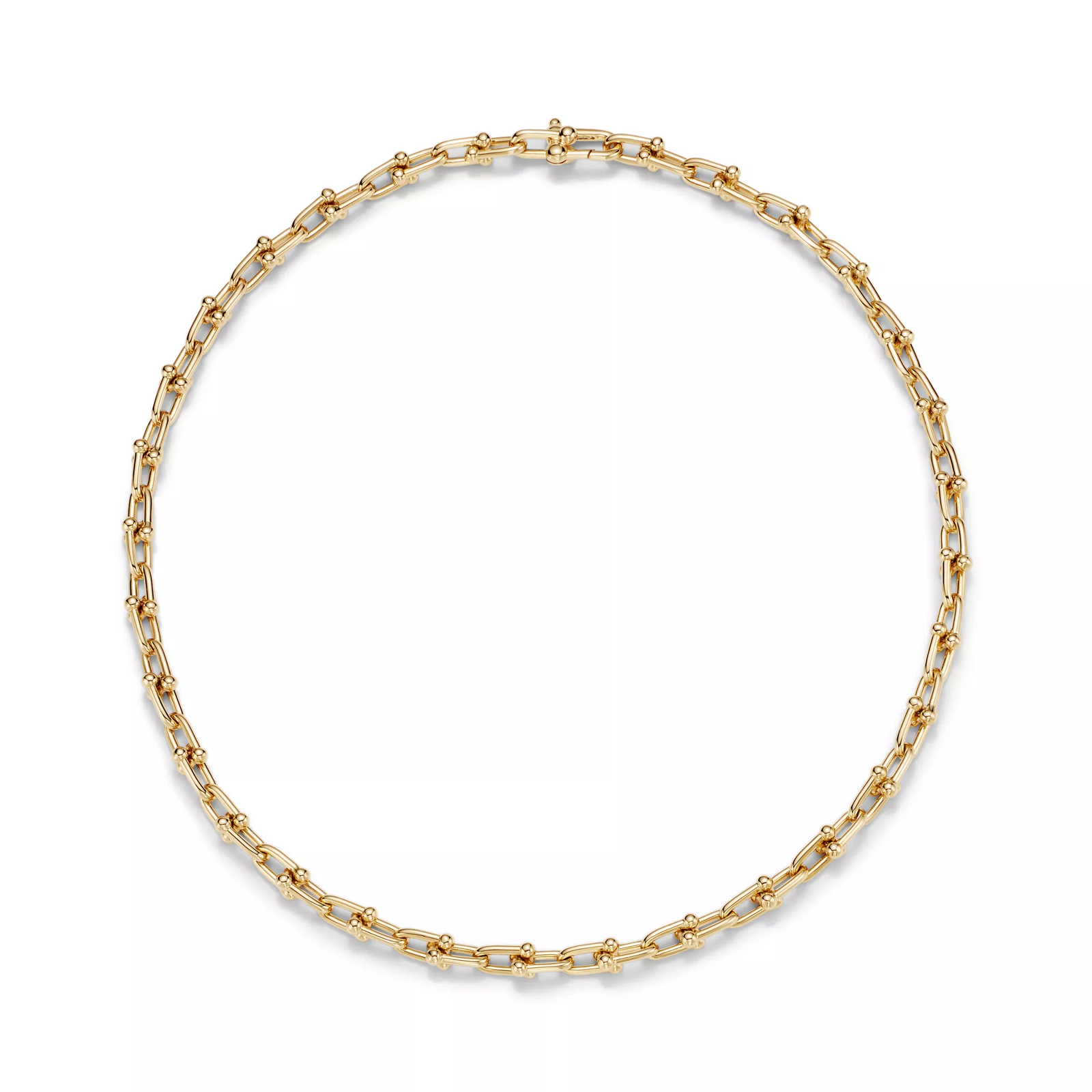Small Link Necklace in Yellow Gold