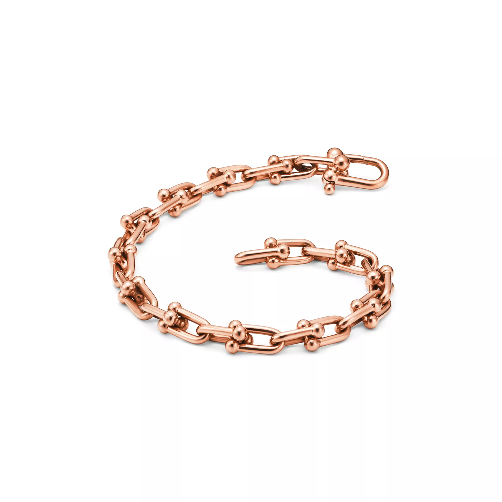Small Link Bracelet in Rose Gold