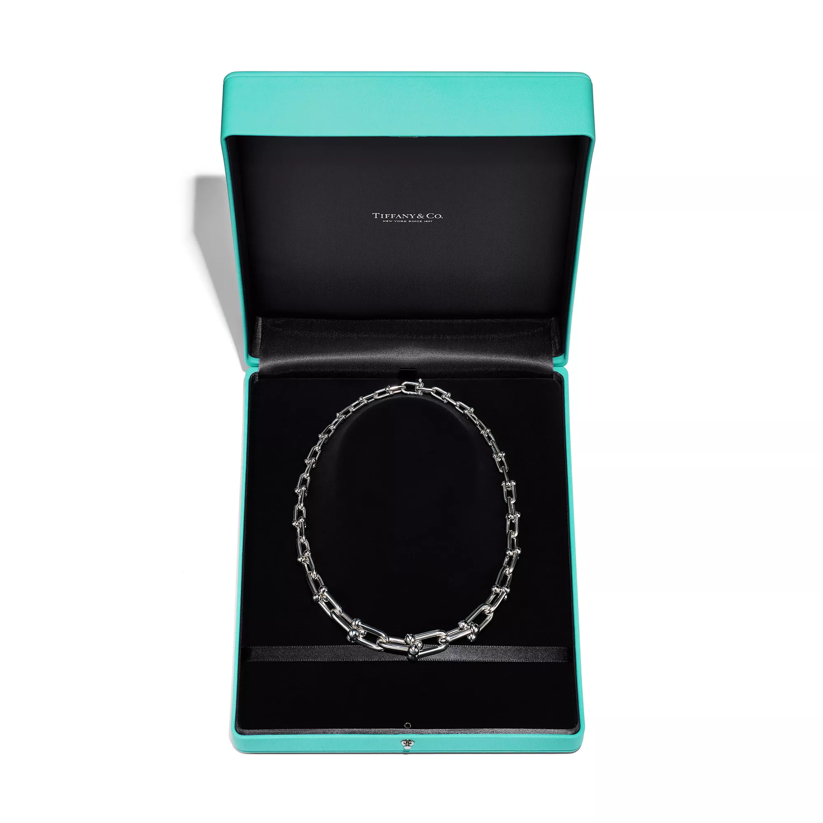Graduated Link Necklace in Sterling Silver