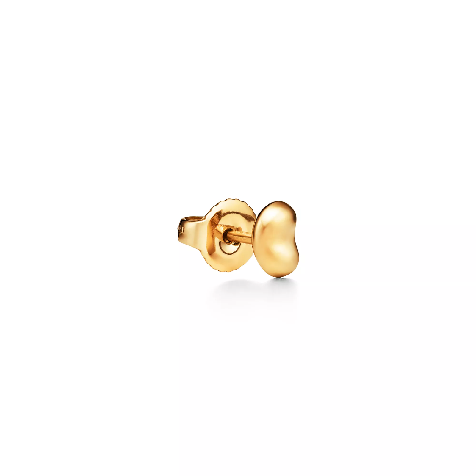 Bean design Earrings in Yellow Gold, 5 mm