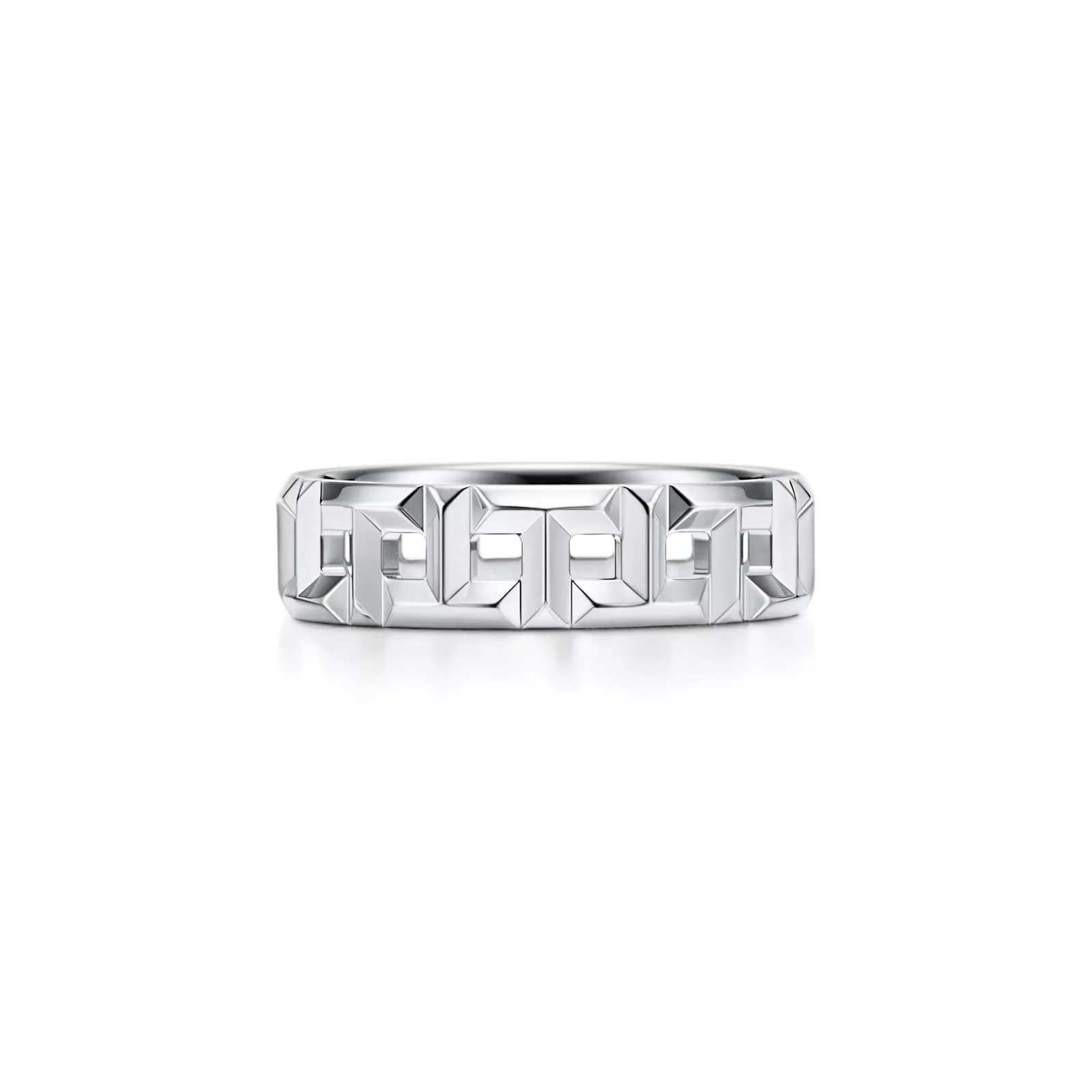 True Wide Ring in White Gold