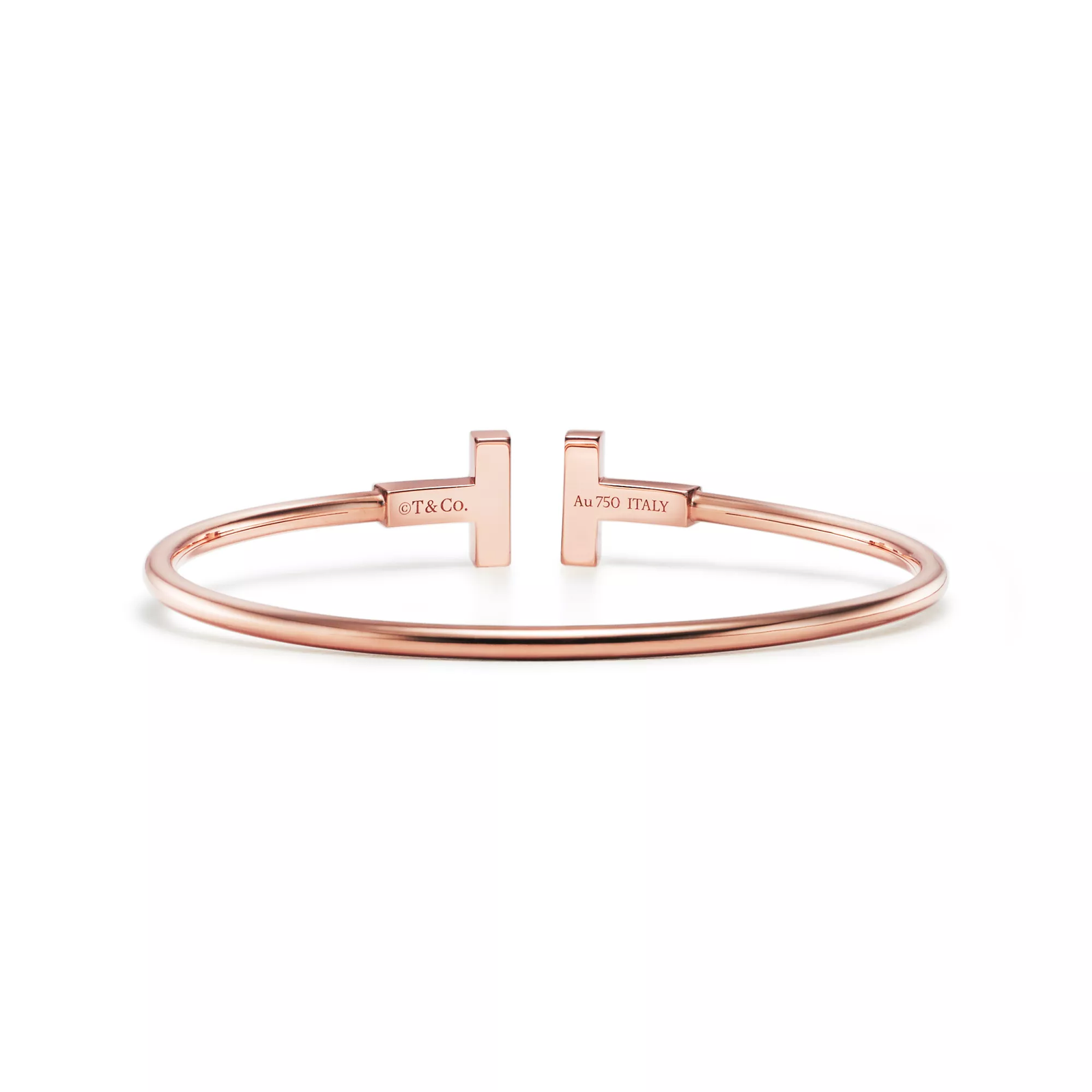 Wire Bracelet in Rose Gold with Mother-of-pearl