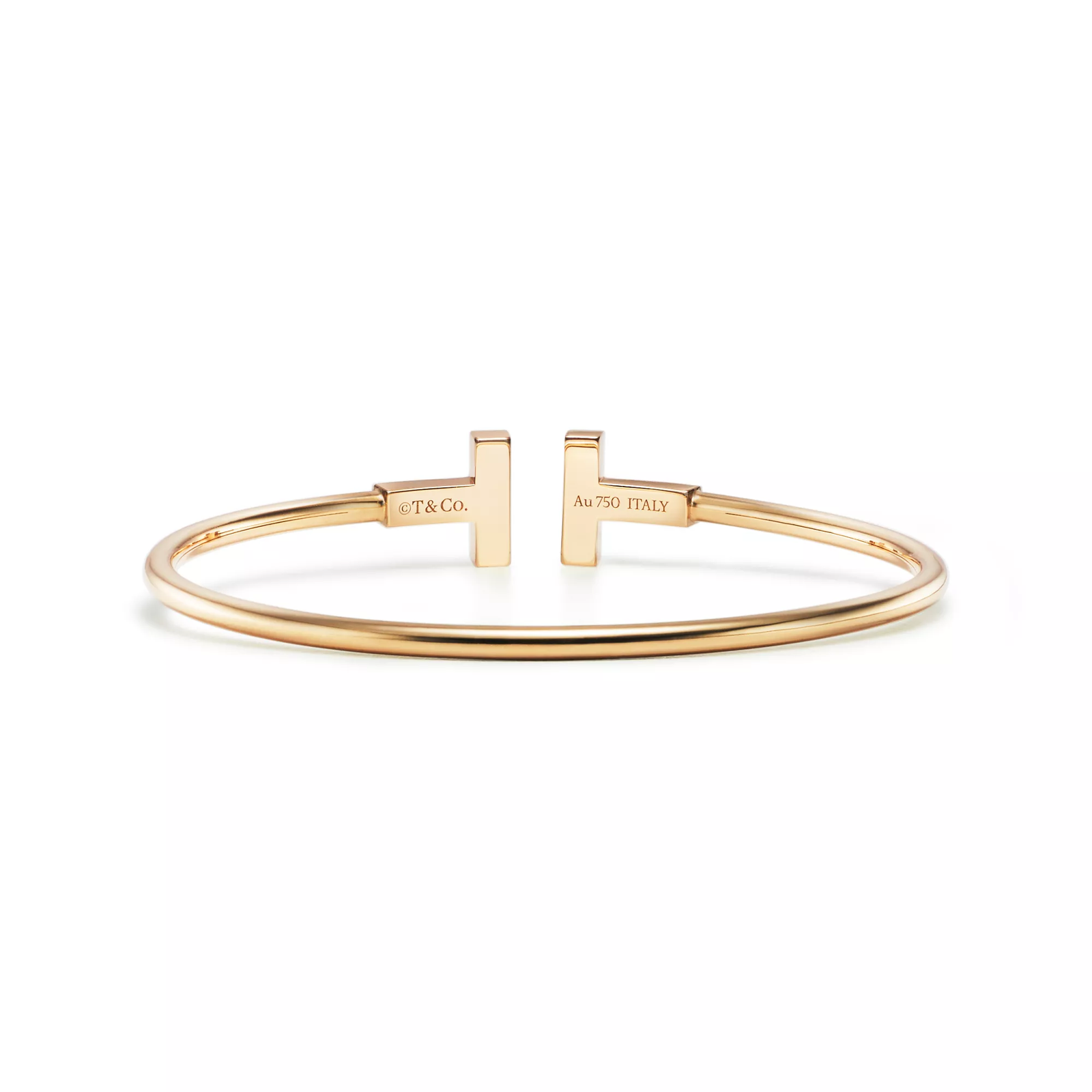 Wire Bracelet in Yellow Gold with Mother-of-pearl