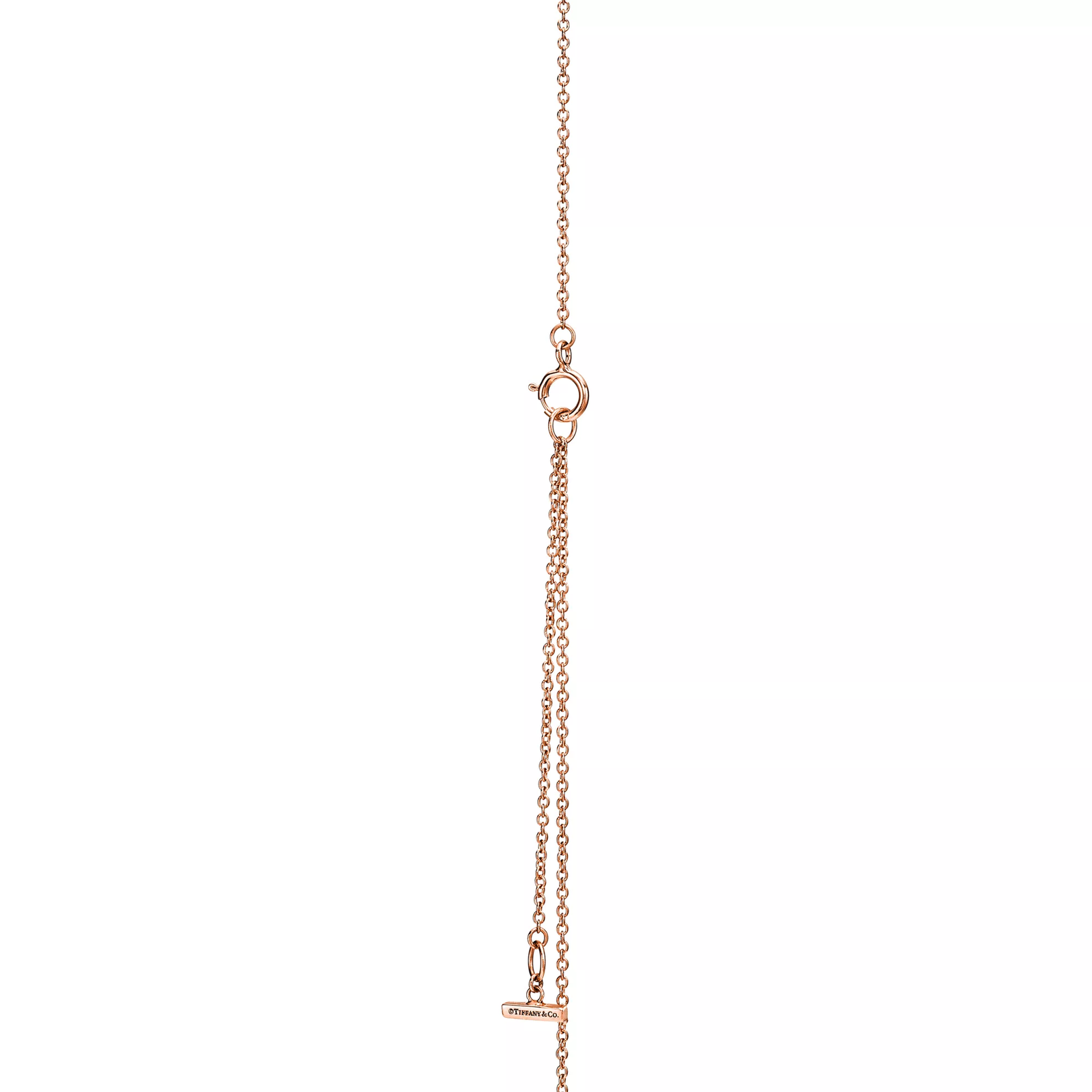 Diamond and Mother-of-pearl Circle Pendant in Rose Gold