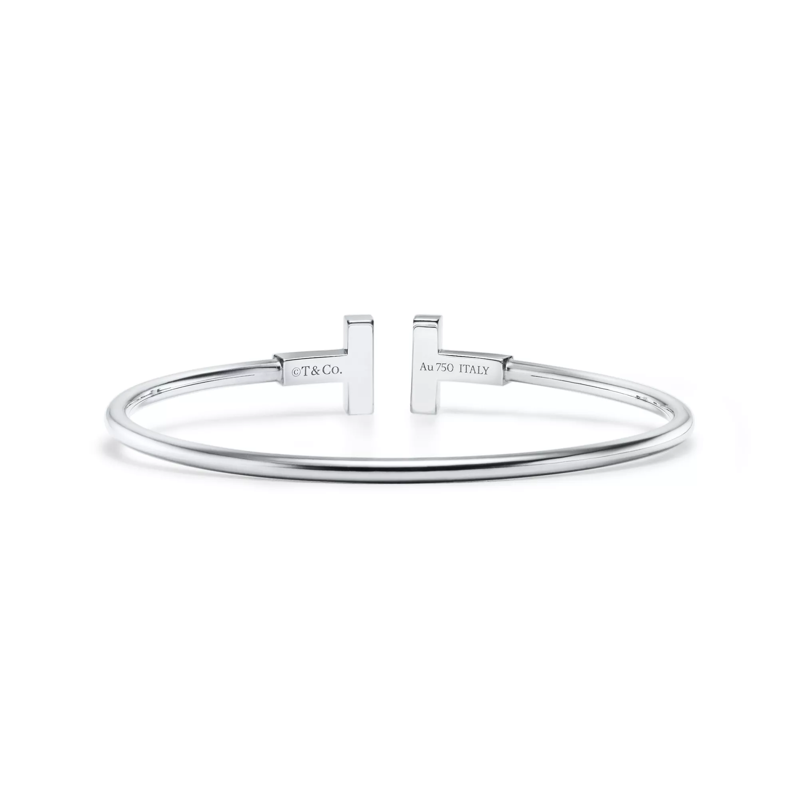 Diamond and Turquoise Wire Bracelet in White Gold