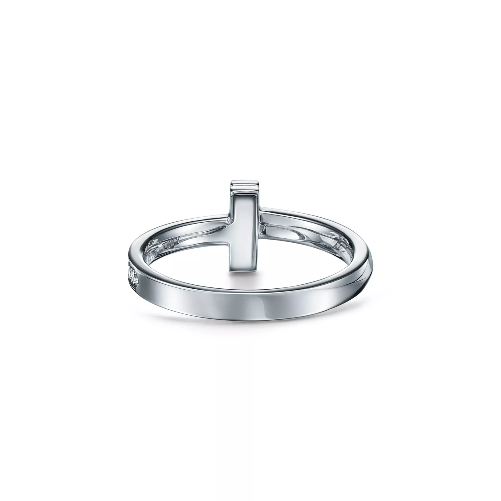 T1 Ring in White Gold with Diamonds