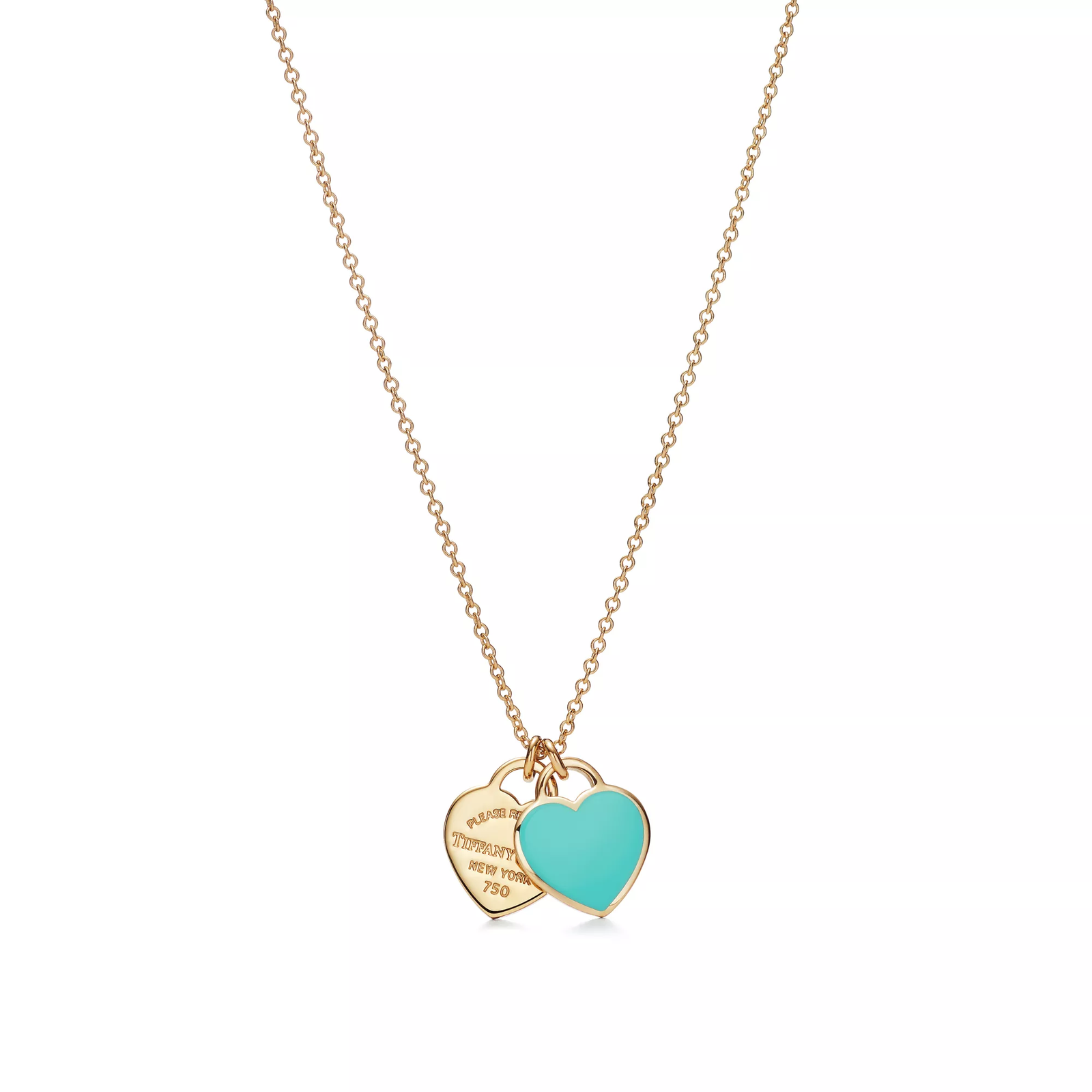 Mini Double Heart Tag Pendant