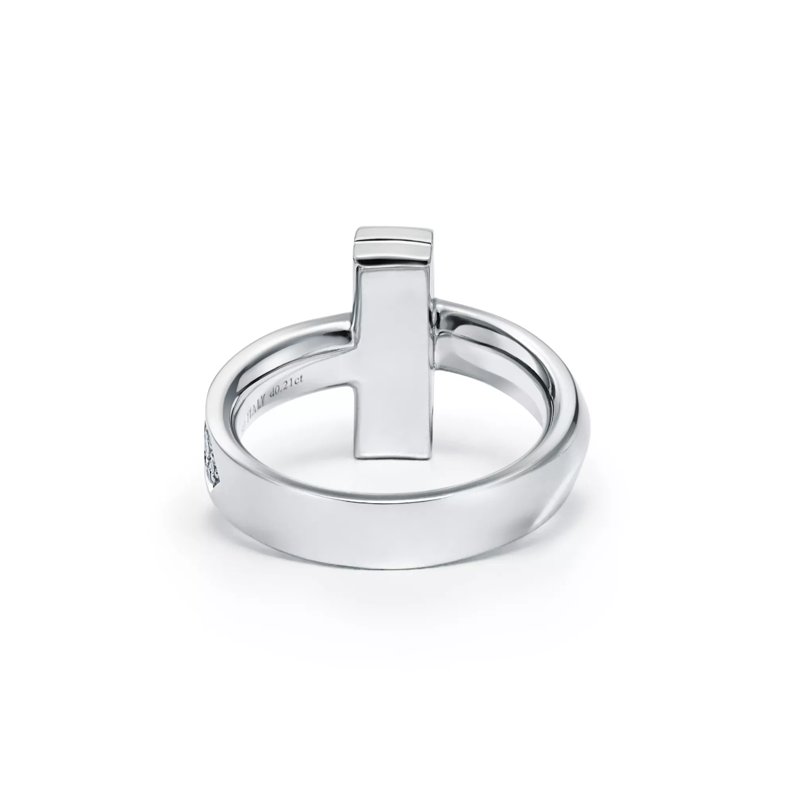 T1 Ring in White Gold with Diamonds