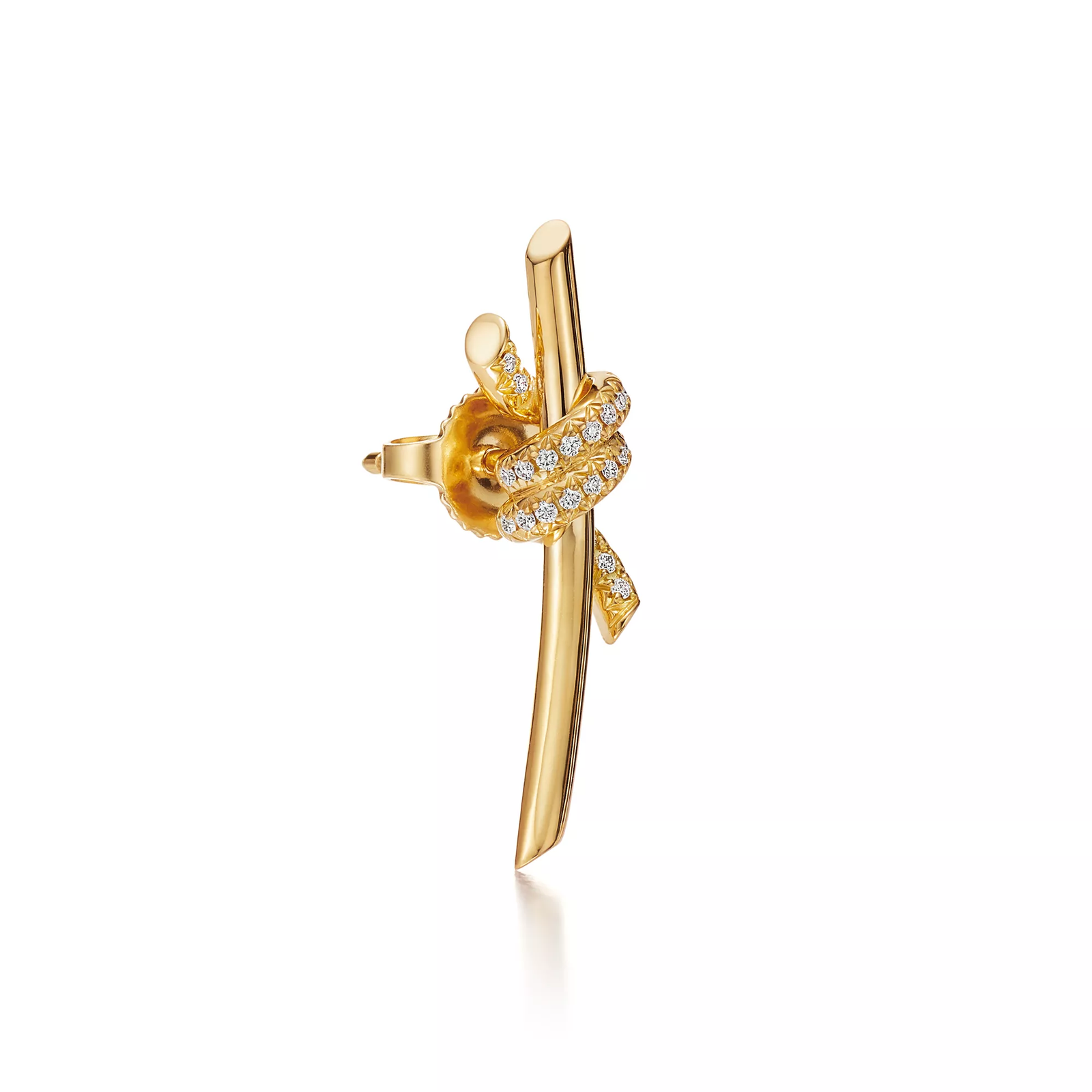 Earrings in Yellow Gold with Diamonds