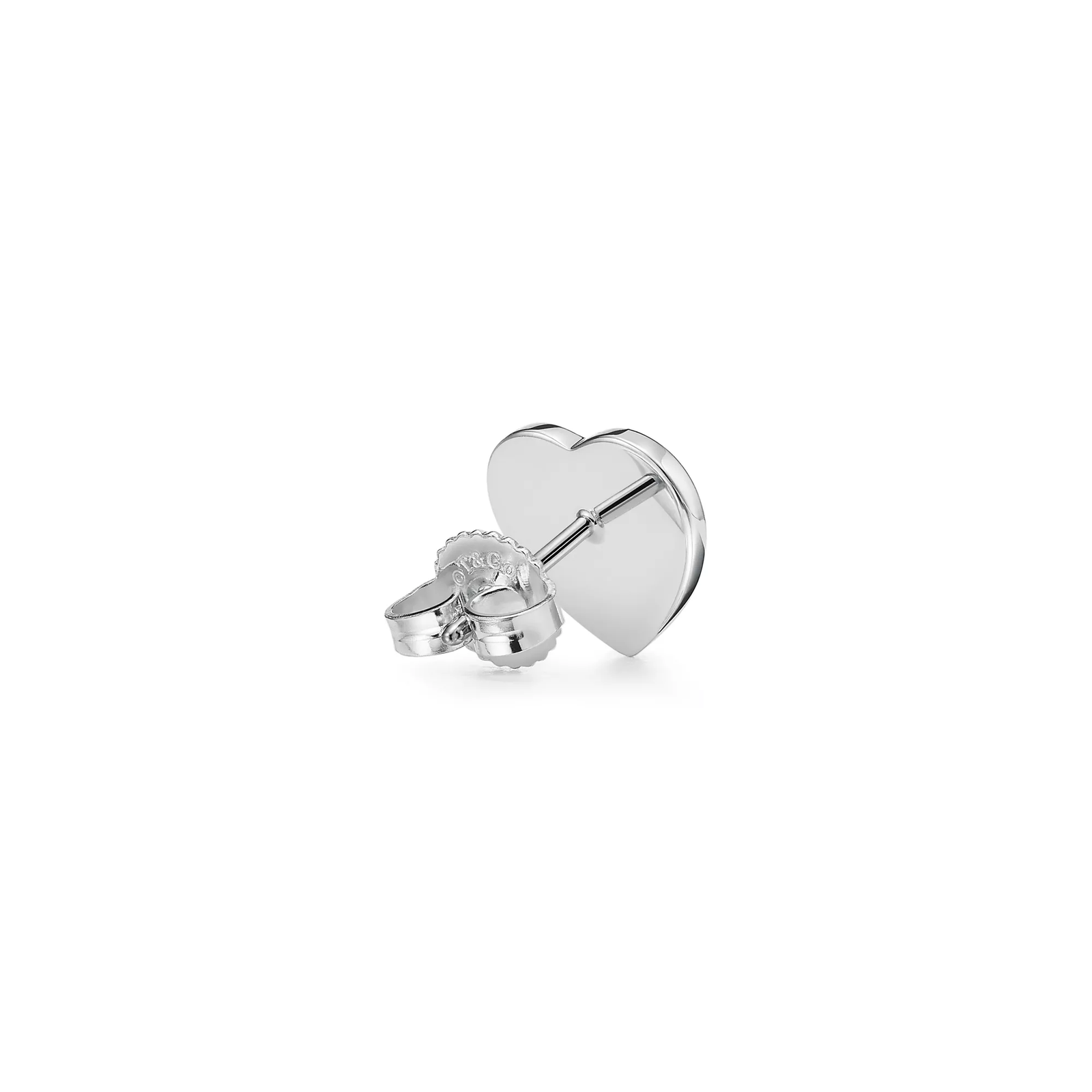 Earrings in Silver with Tiffany Blue and a Diamond, Mini
