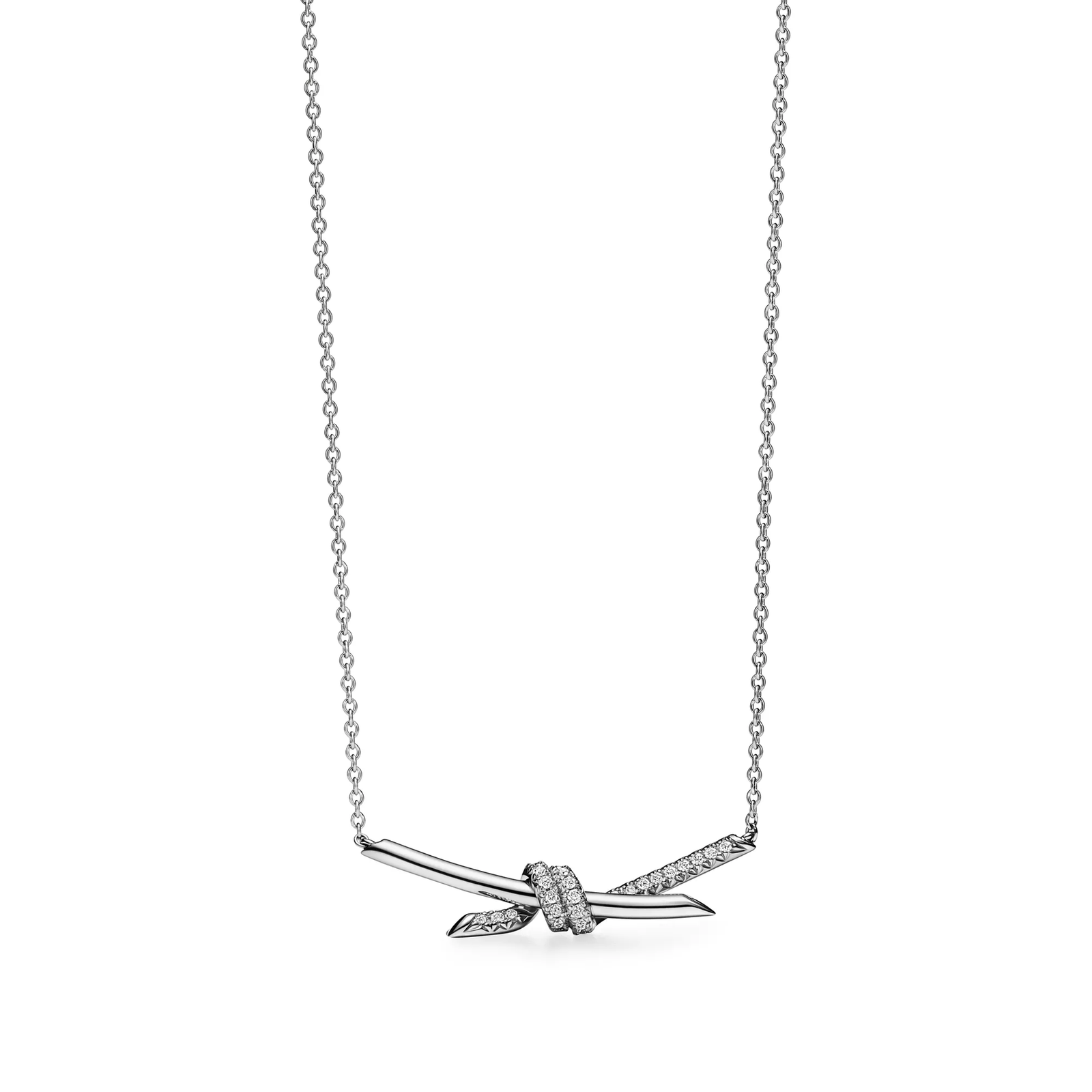 Pendant in White Gold with Diamonds