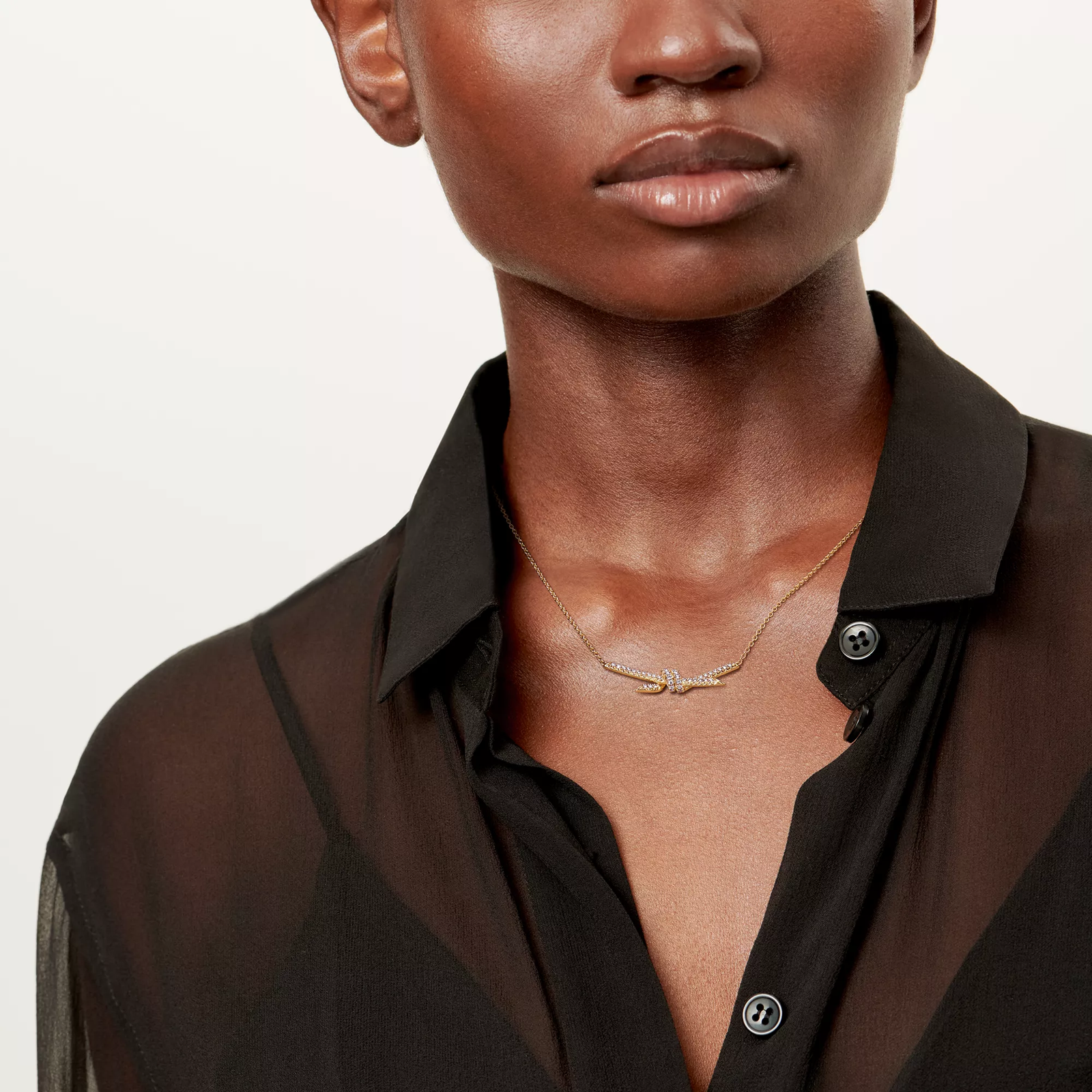 Pendant in Yellow Gold with Diamonds