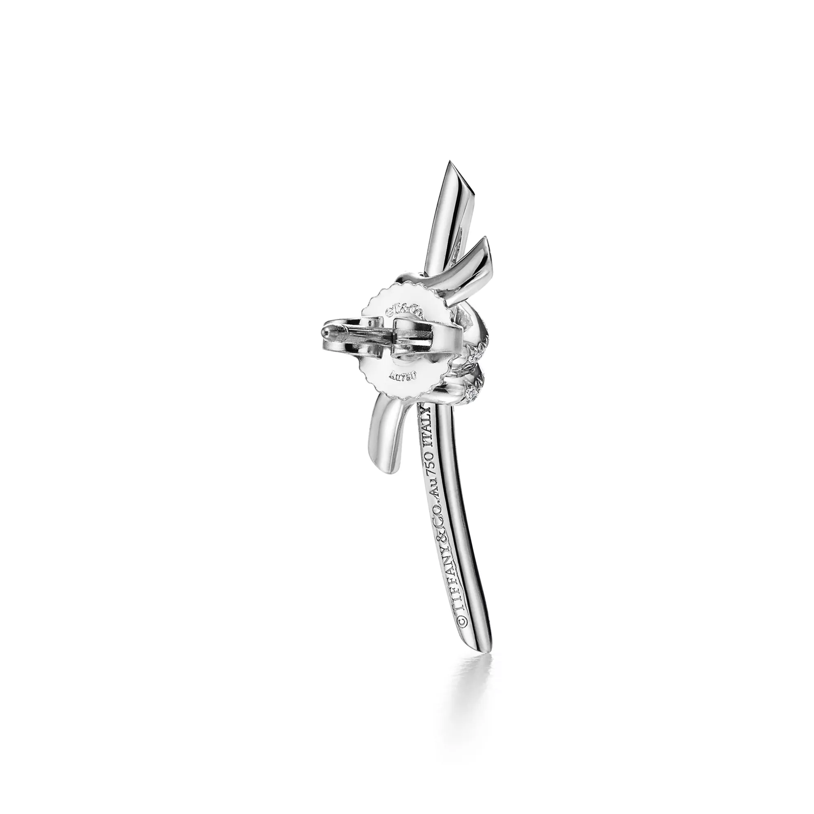 Earrings in White Gold with Diamonds