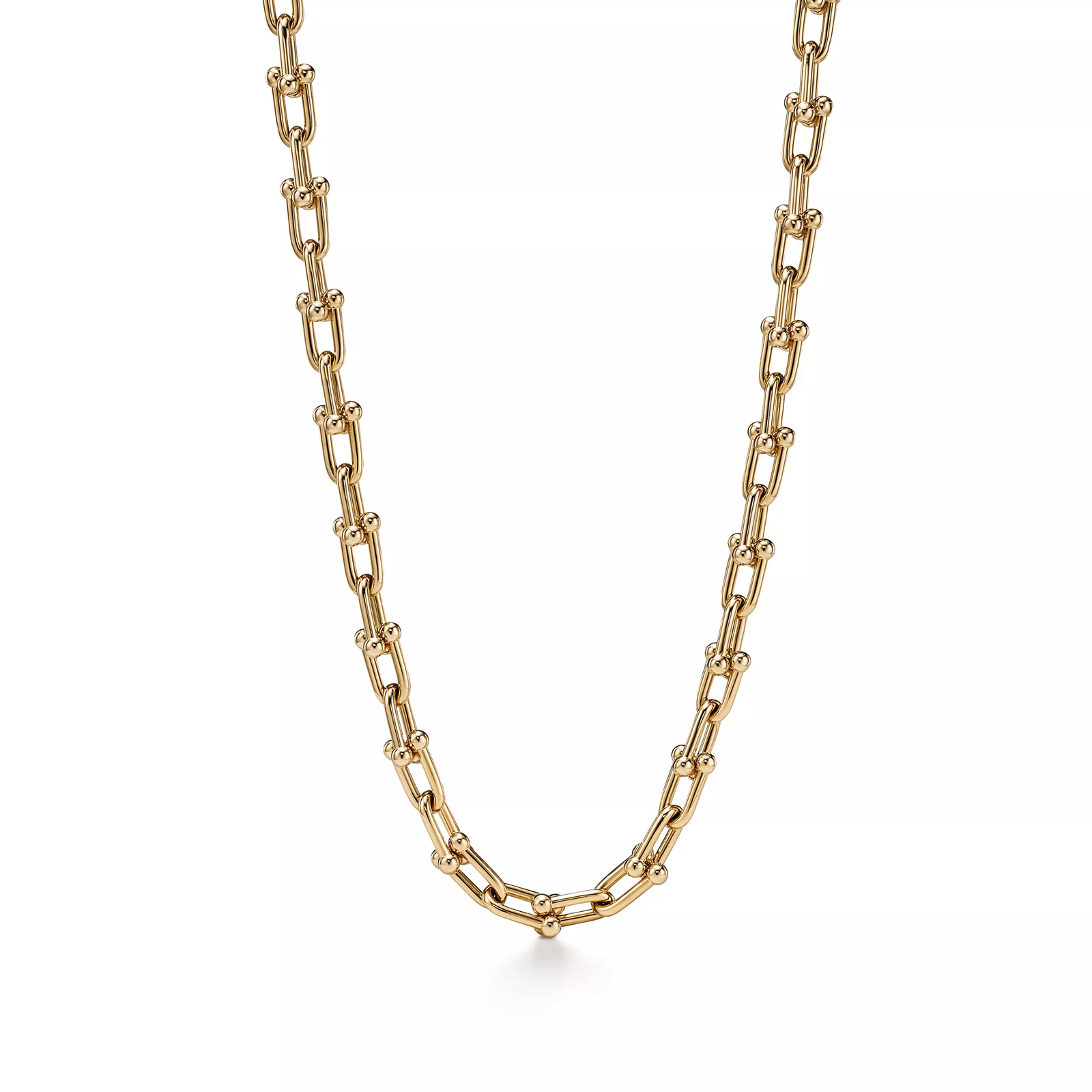 Medium Link Necklace in Yellow Gold