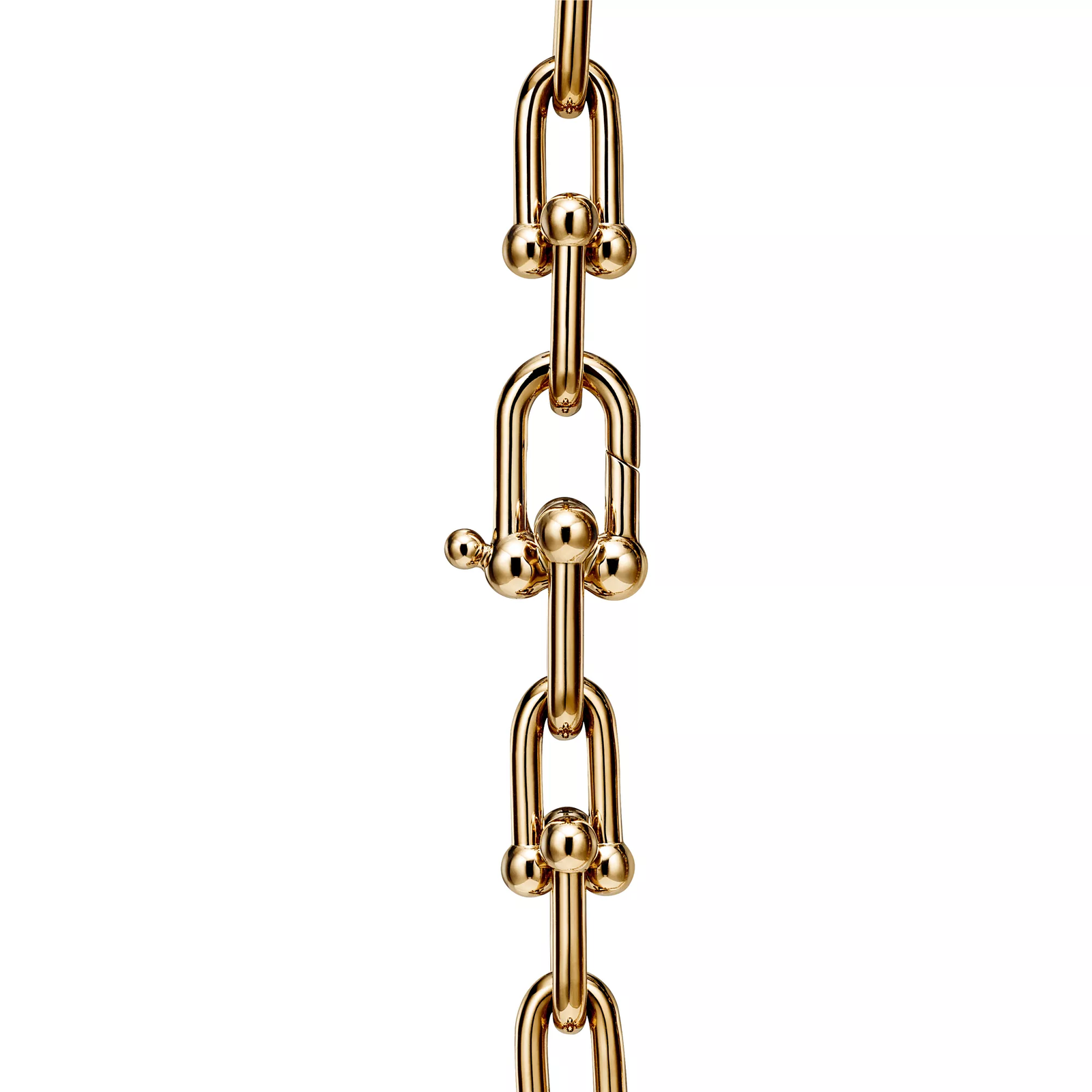 Medium Link Necklace in Yellow Gold