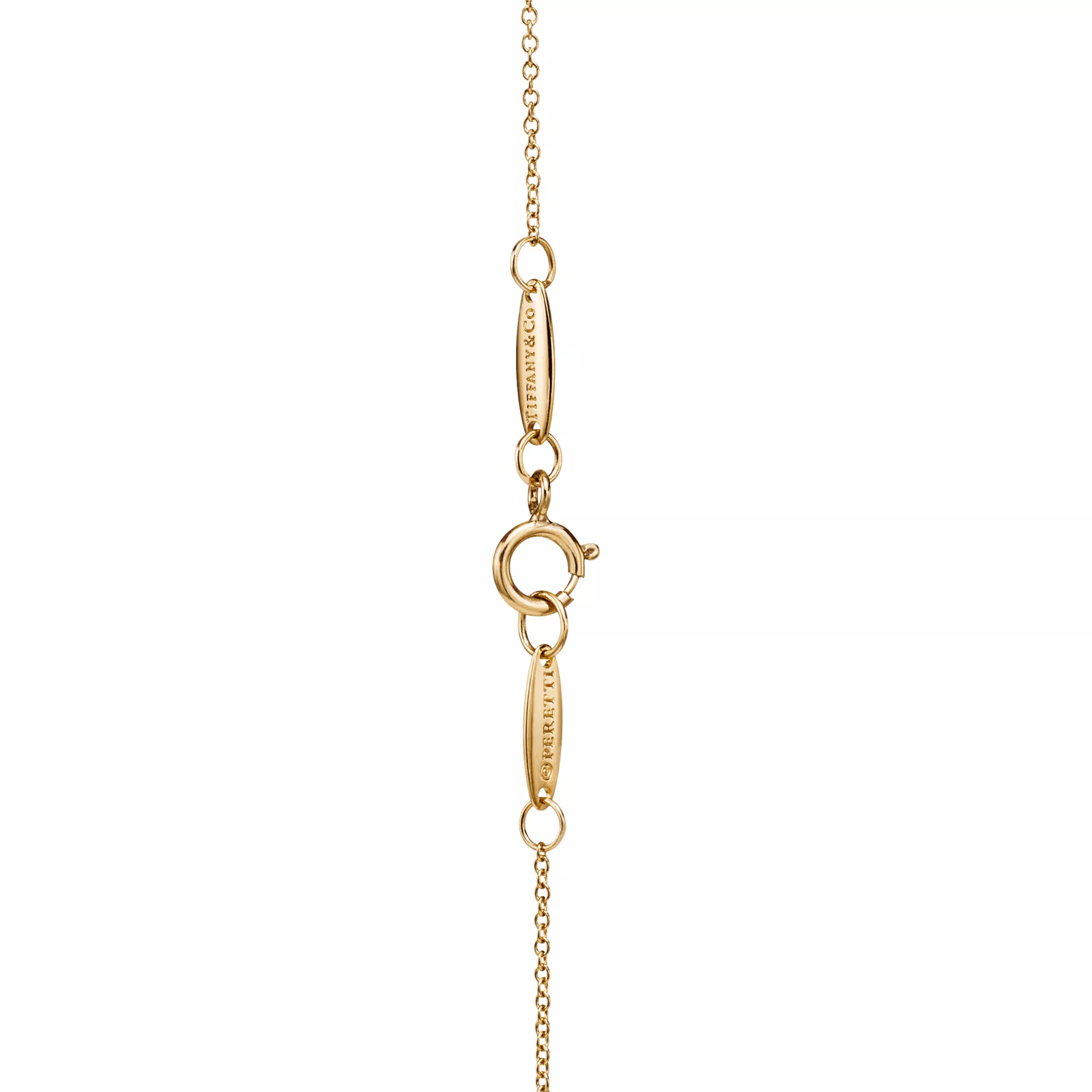 Bean design Pendant in Yellow Gold with Pave Diamonds, 6.5 mm