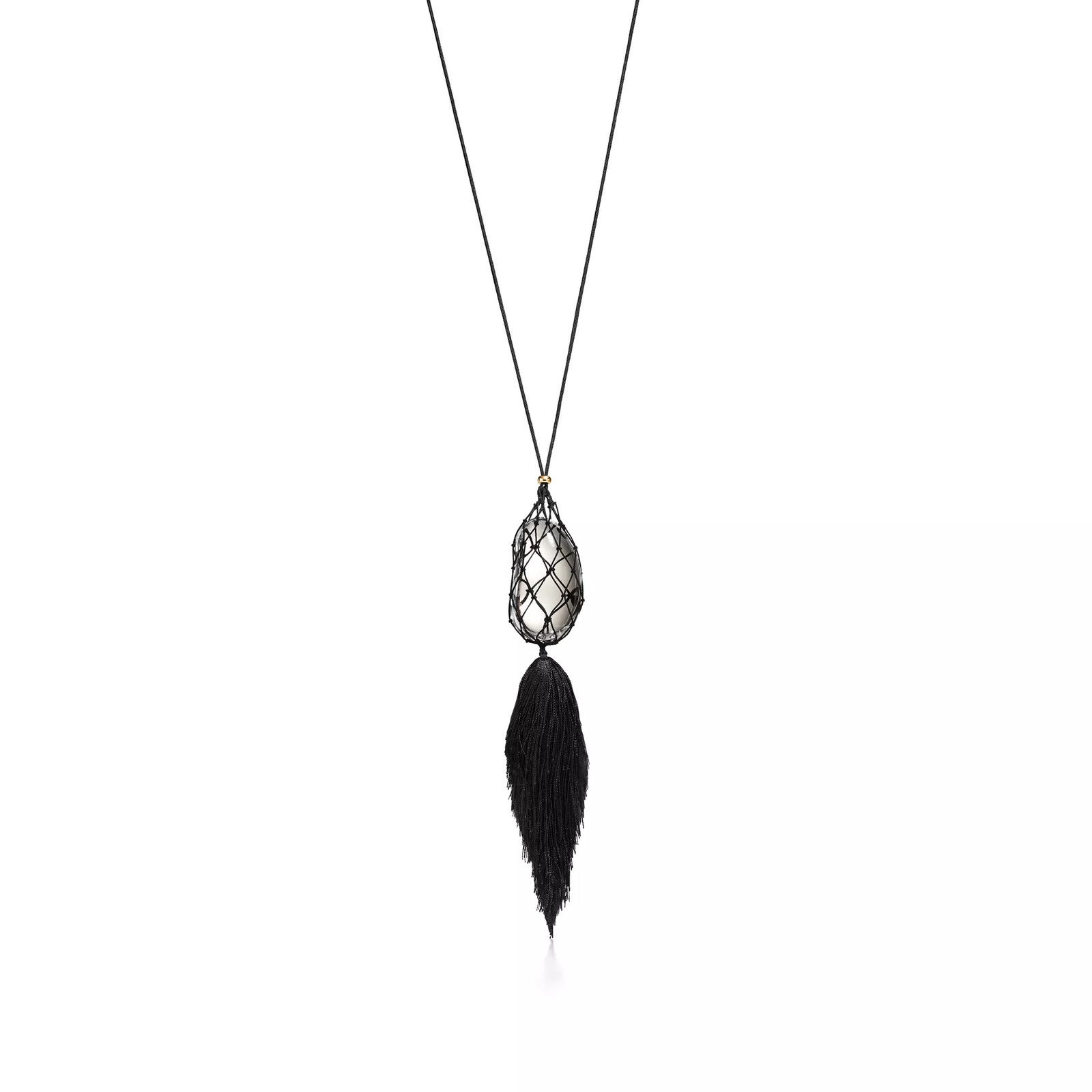 Bean design Necklace of Rock Crystal
