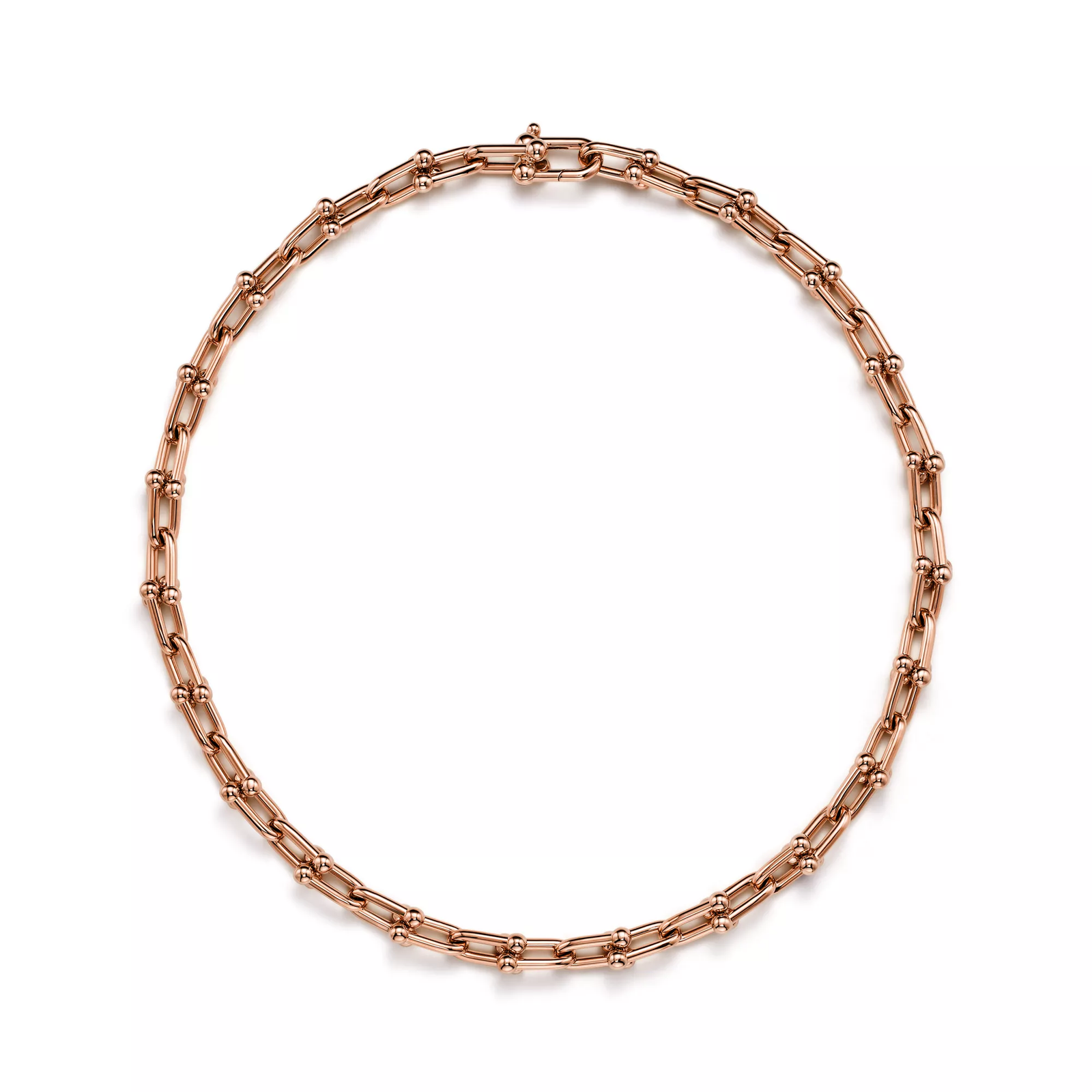 Medium Link Necklace in Rose Gold